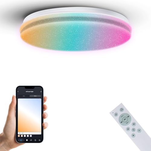 LED 音楽シーリングライト 5年保証 6畳 36W 直径30センチ WiFi接続 alexa/google home対応 内蔵のBluetoothスピーカー RGBライト 明るい スマートホーム天井照明 調光調色 高?度 リモコン付き 雰囲 063f0b2e