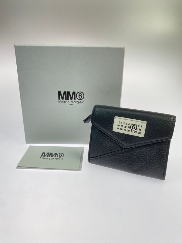 【現状渡し品】 MM6 MAISON MARGIELA エムエム6 メゾン マルジェラ FLAP WALLET フラップ ウォレット コインケース 小銭入れ 財布 【200-260512-em-08-min】