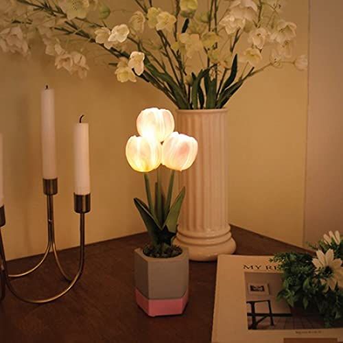 キューティーチューリップポット LED 造花 観葉植物 フェイクグリーン【ZIPで紹介】 ライト ホワイトデー お返し 母の日 お誕生日 結婚祝い フラワー ギフト プレゼント ピンク 国内正規品 国内発送 68ac4daf