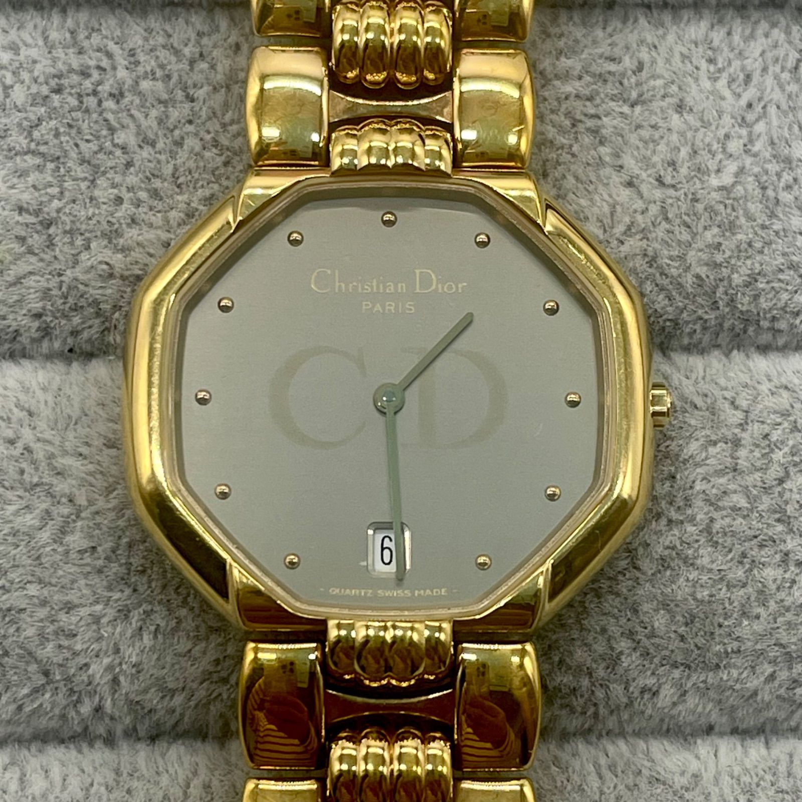 Christian Dior CDロゴ 腕時計 ゴールドカラー クォーツdiij3402 