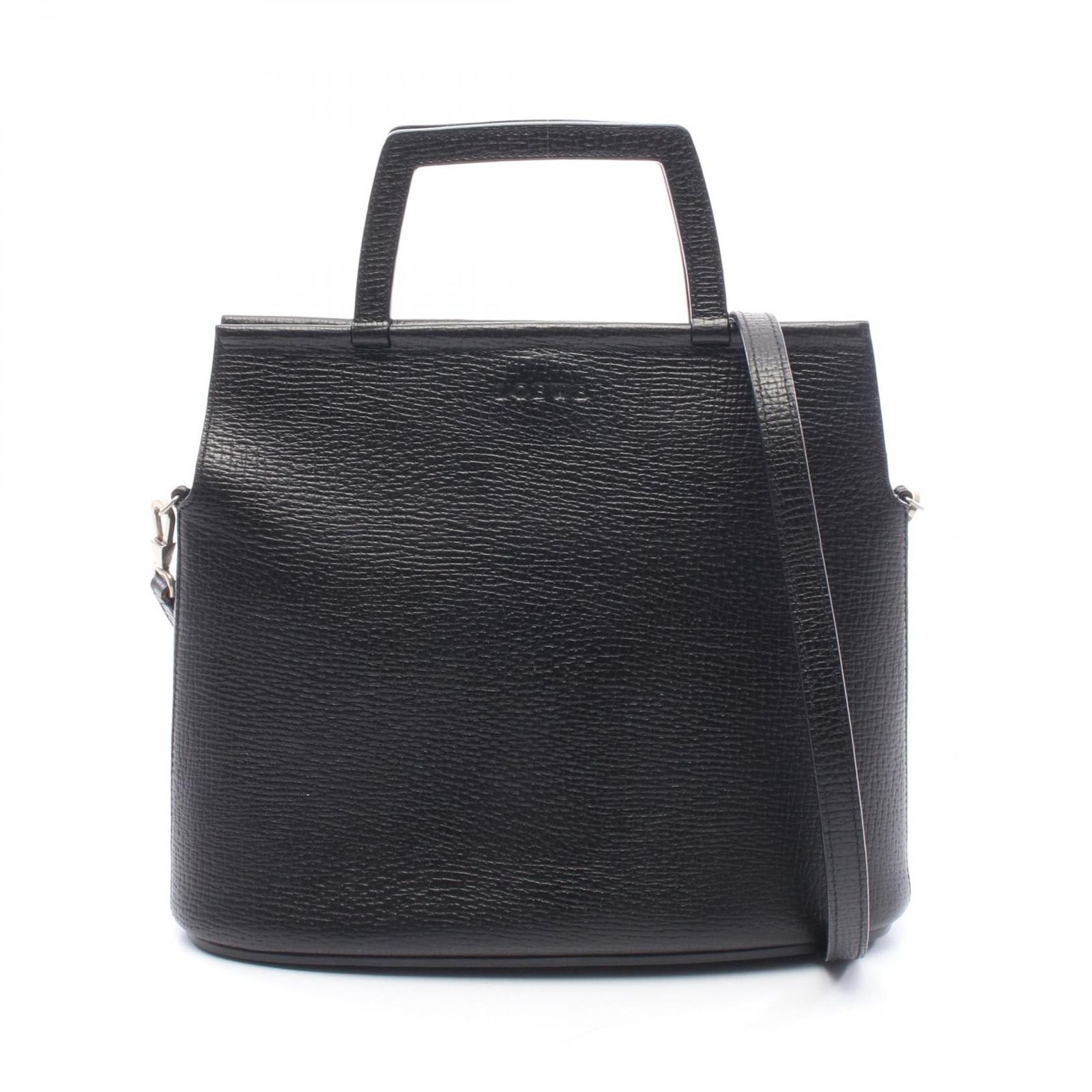 ロエベ LOEWE ハンドバッグ ブラック レザー 2wayハンド レディース Used A