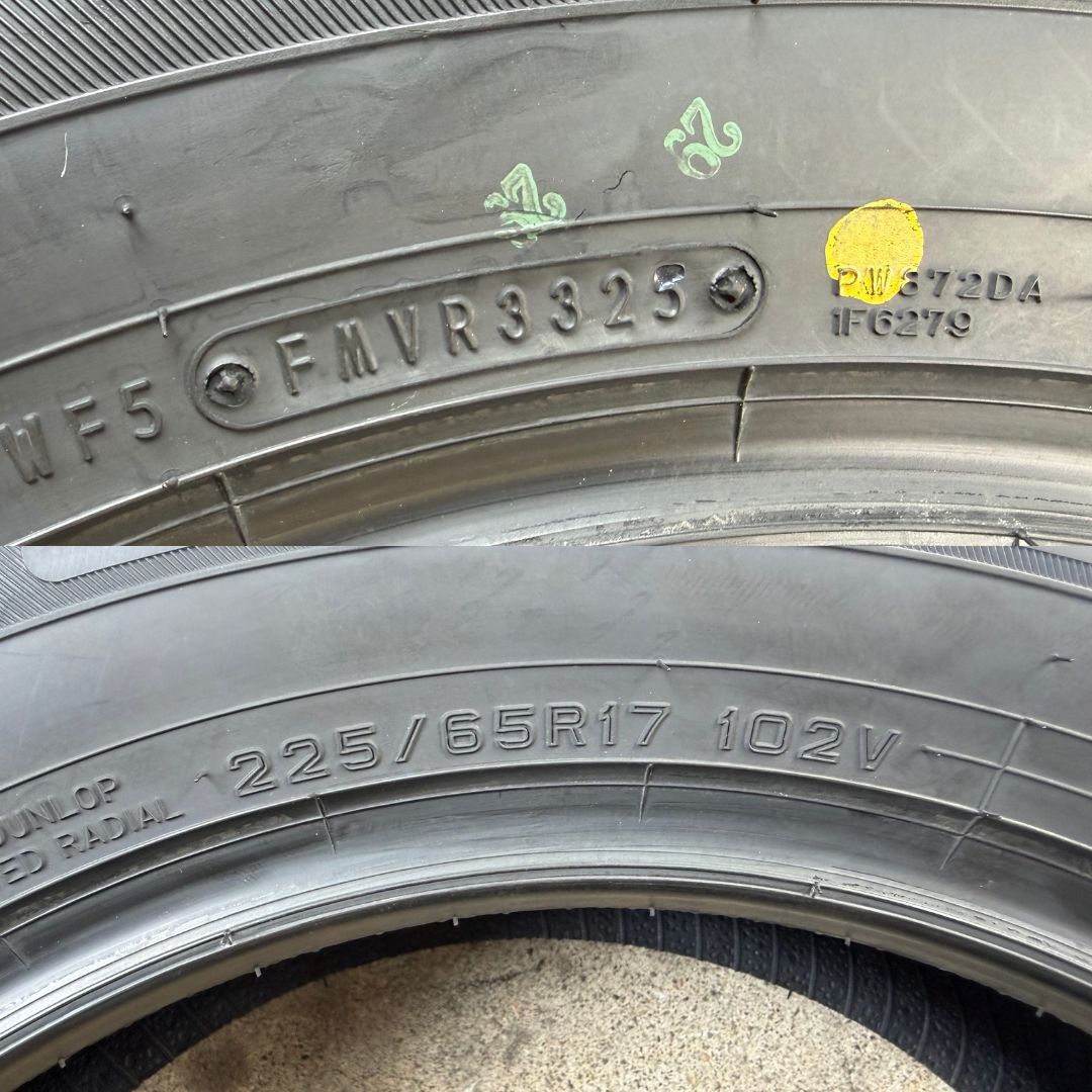 2025年バリ山】225/65R17 サマータイヤ ダンロップ グラントレック 3本