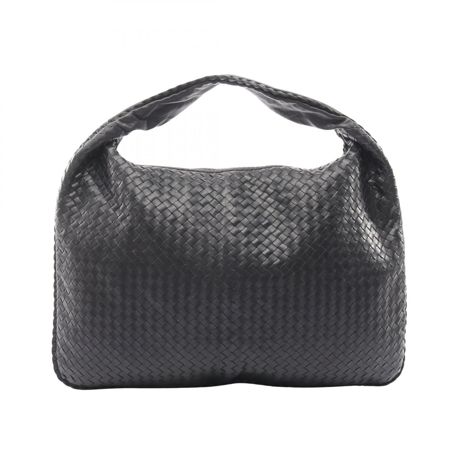 ボッテガヴェネタ BOTTEGA VENETA トートバッグ イントレチャート ブラック レザー イントレチャート トートバッグ レディース Used A