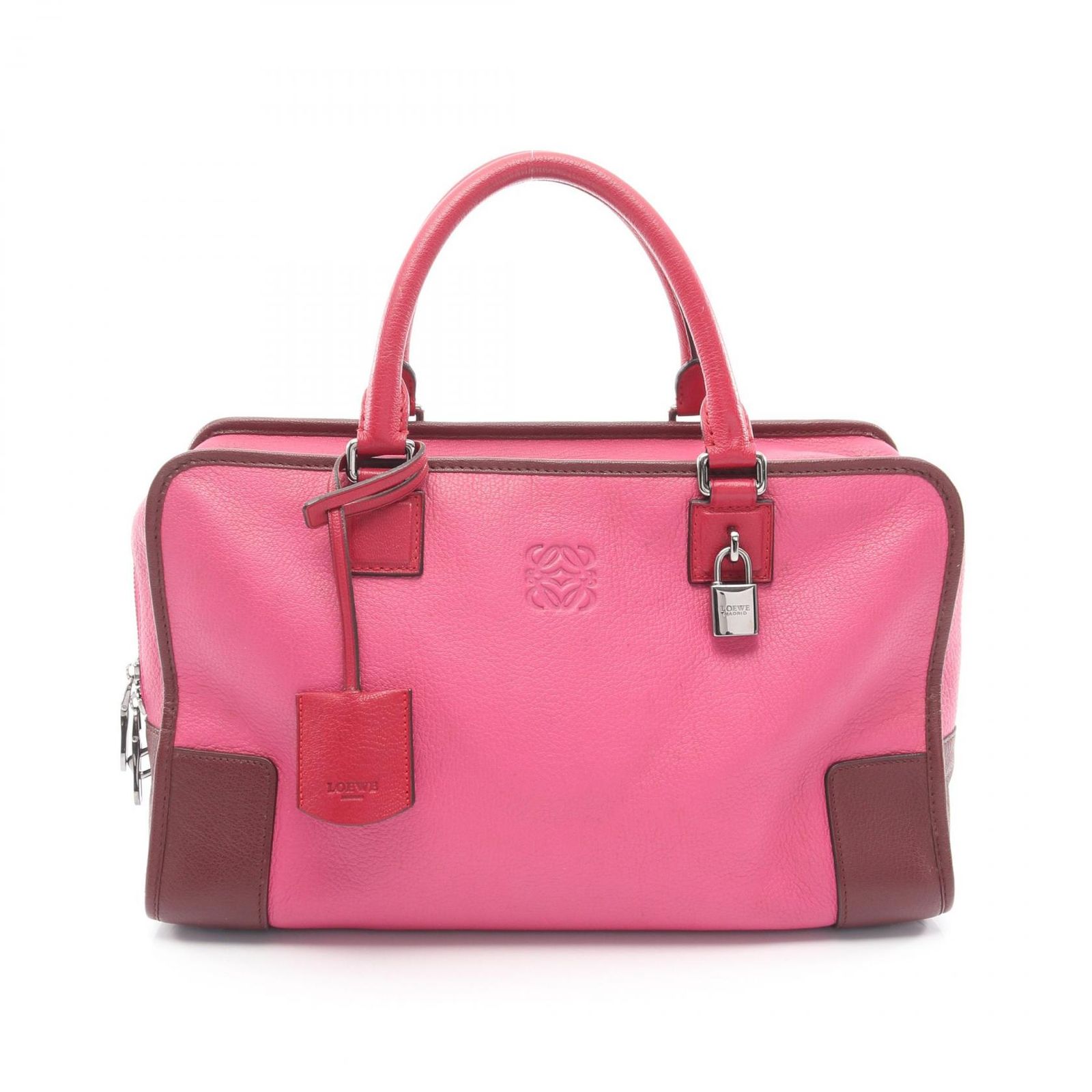 ロエベ LOEWE ハンドバッグ アマソナ36 ローズ レザー アマソナ36 レディース Used B