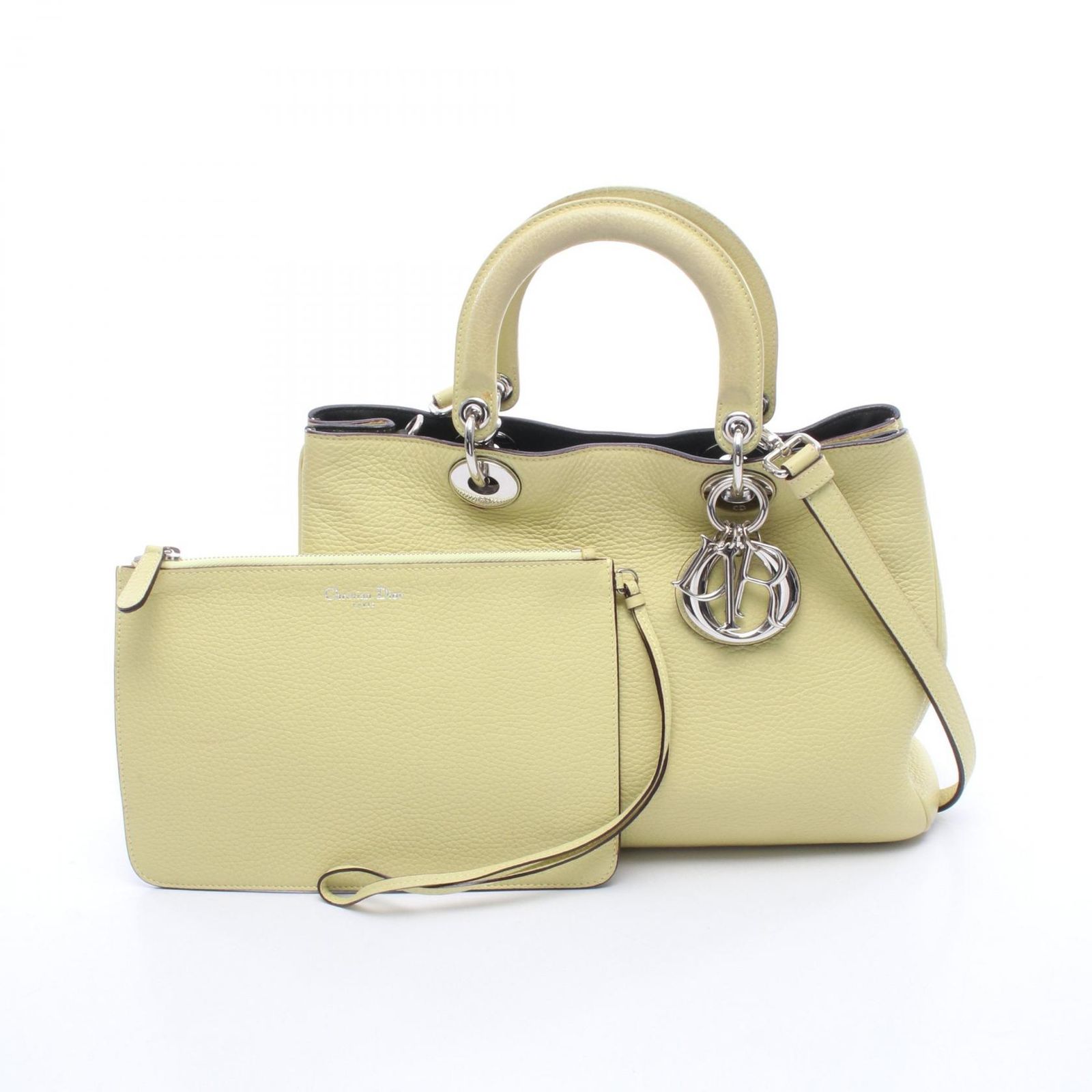 ディオール Dior ハンドバッグ ディオリッシモ 2WAY イエロー レザー ディオリッシモ 2wayハンド レディース Used B