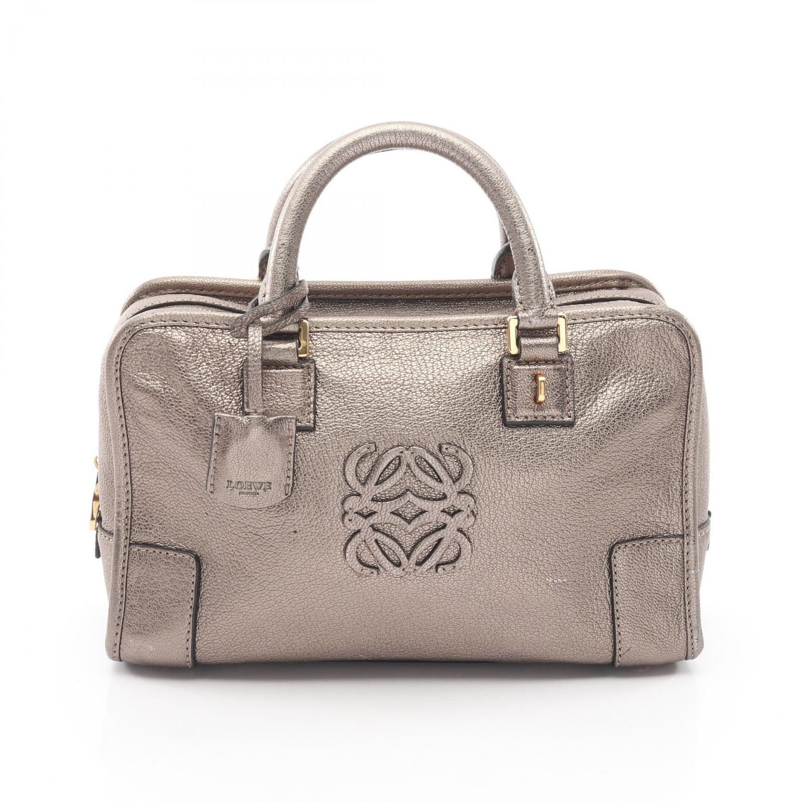 ロエベ LOEWE ハンドバッグ アマソナ23 シャンパンゴールド レザー アマソナ23 レディース Used A