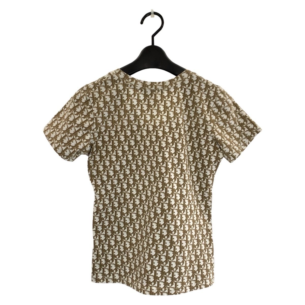 Christian Dior クリスチャンディオール ガリアーノ期 トロッター ナンバリングTシャツ Vネック 5E16155950 ライトブルー イエロー ライトグリーン 水色 サイズ US 8 中古 4b002080 Christian Dior - Christian Dior クリスチャンディオール ガリアーノ