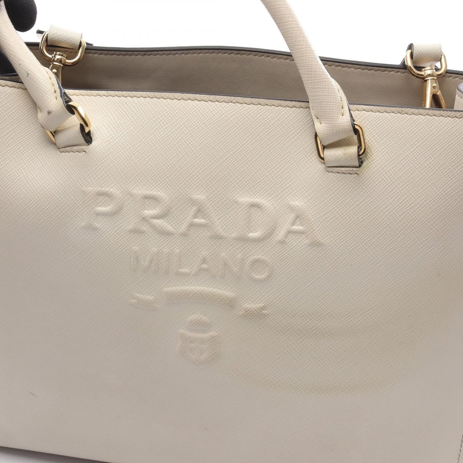 プラダ PRADA ハンドバッグ SAFFIANO LUX 2WAY 1BA337 ホワイト 