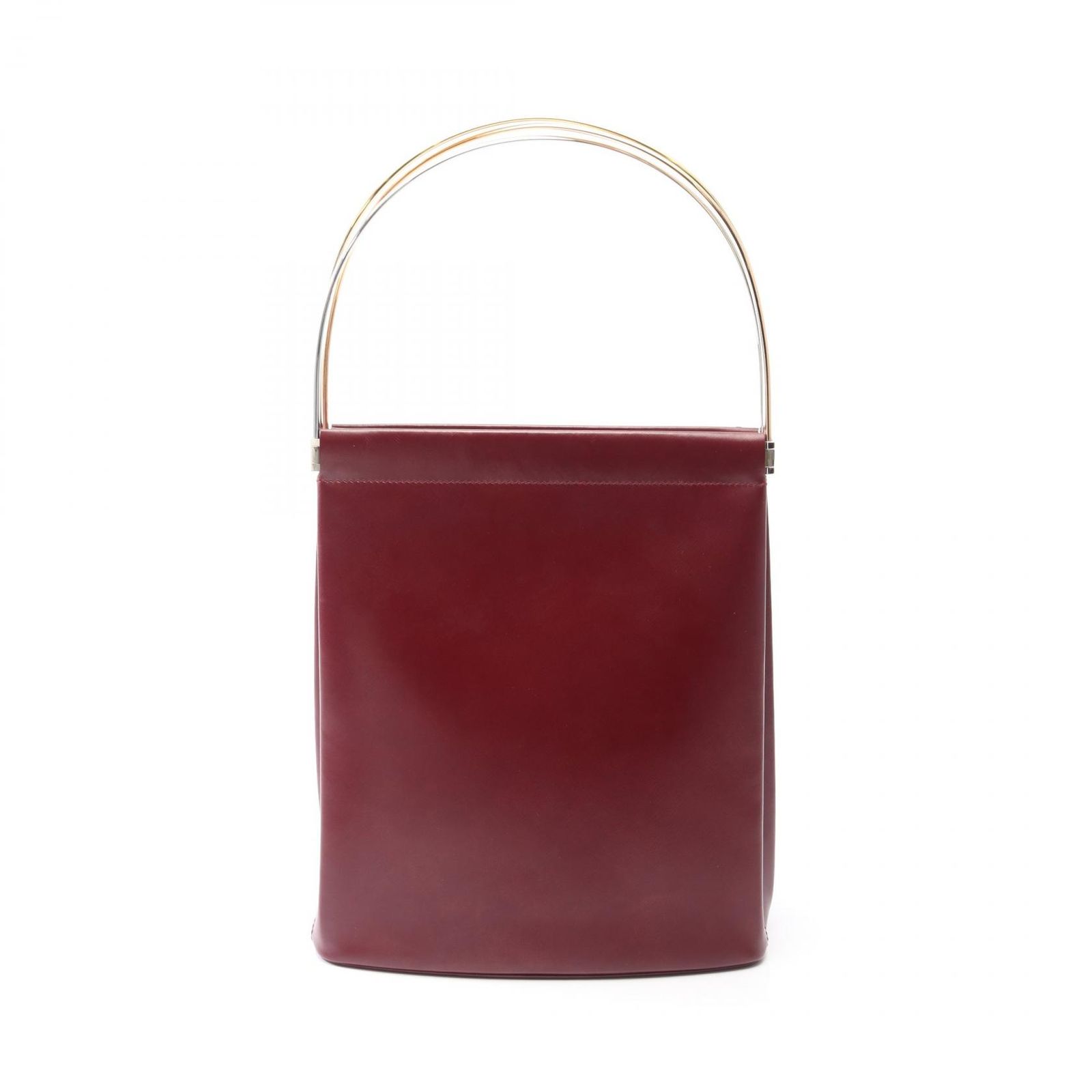 カルティエ CARTIER ハンドバッグ トリニティ ボルドー レザー トリニティ ハンドバッグ レディース Used A