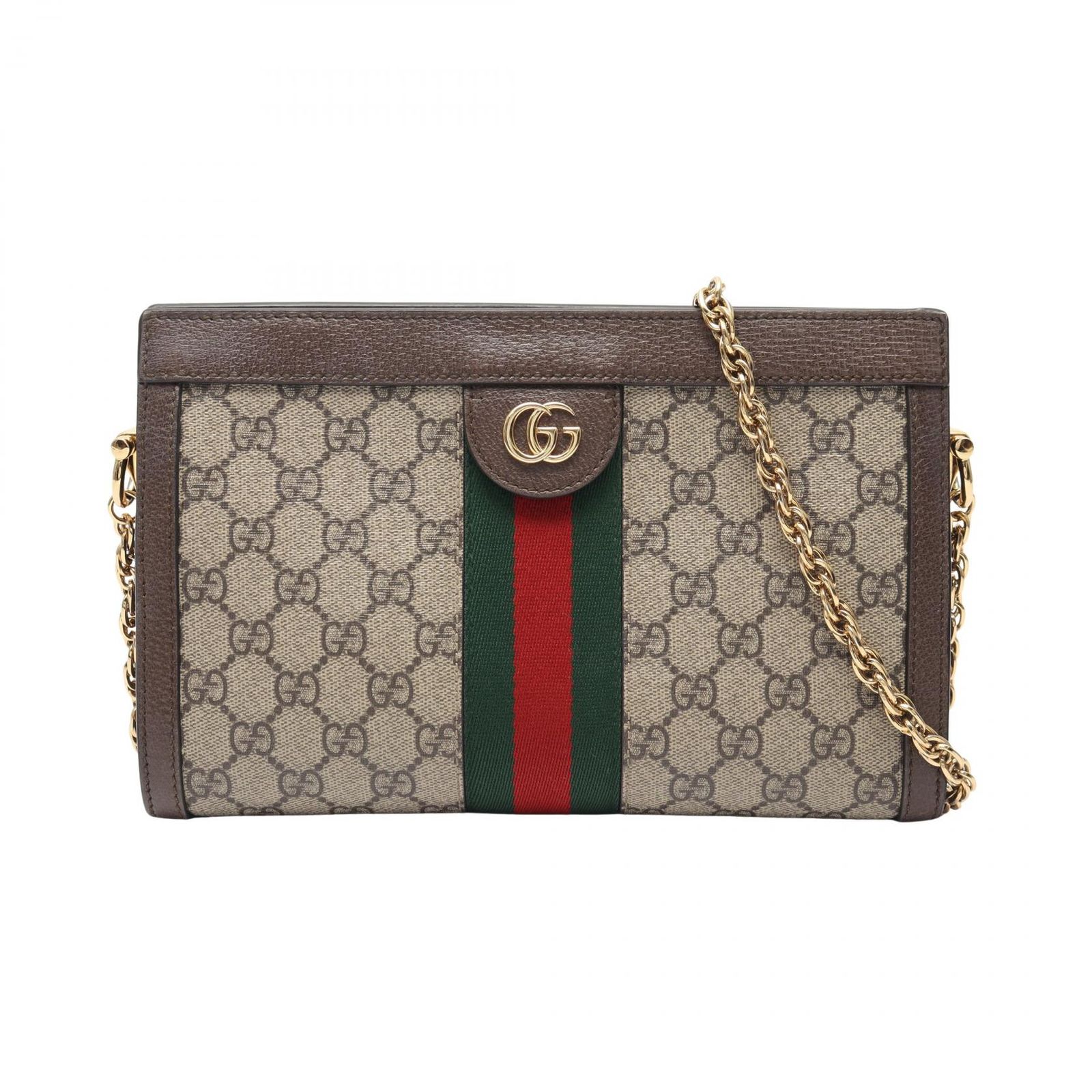 グッチ GUCCI ショルダーバッグ オフィディア スモール GGスプリーム シェリーライン 503877 ベージュ PVCコーティングキャンバス レザー オフィディア チェーンショルダー