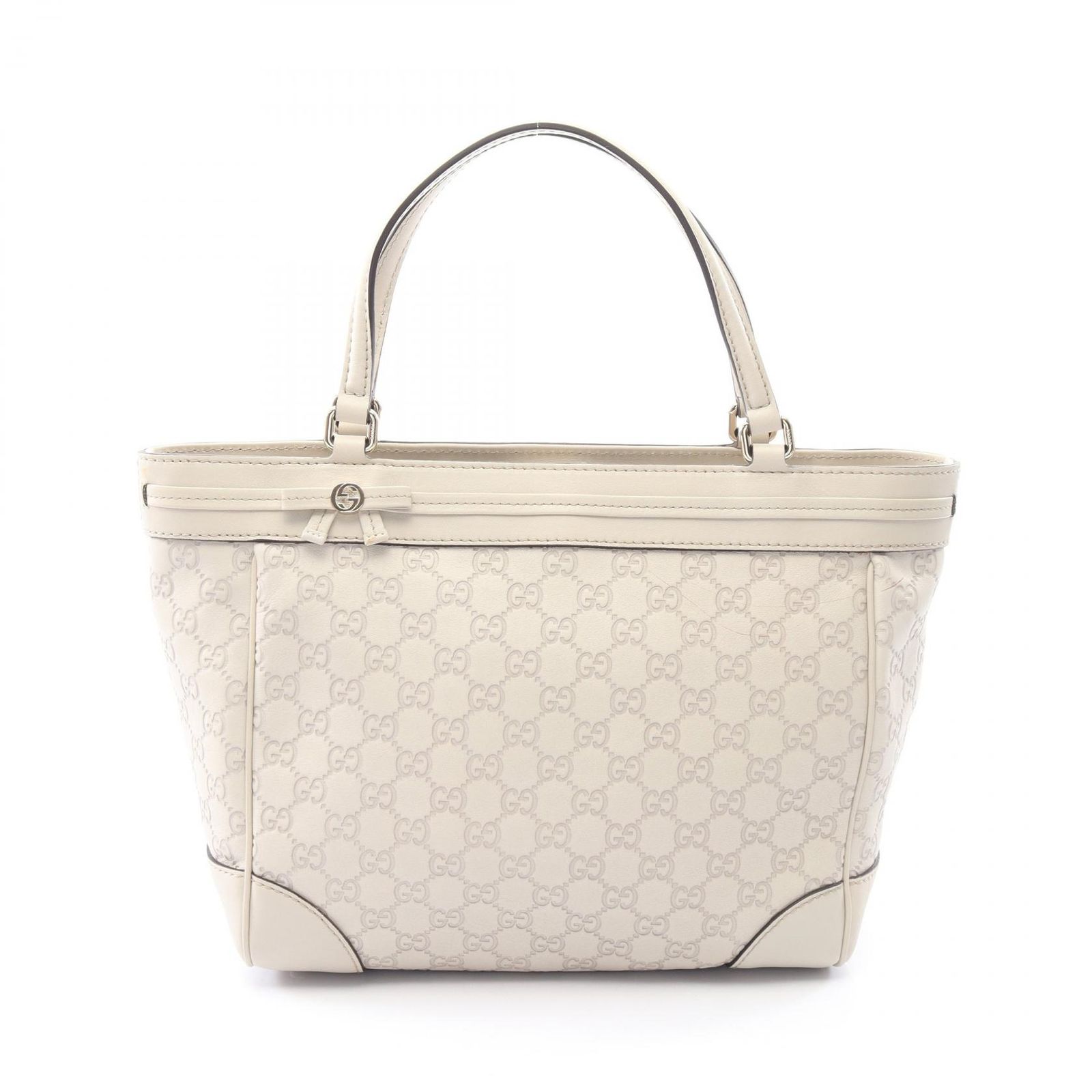 グッチ GUCCI トートバッグ メイフェア グッチシマ 257061 アイボリー レザー グッチシマ トートバッグ レディース Used B