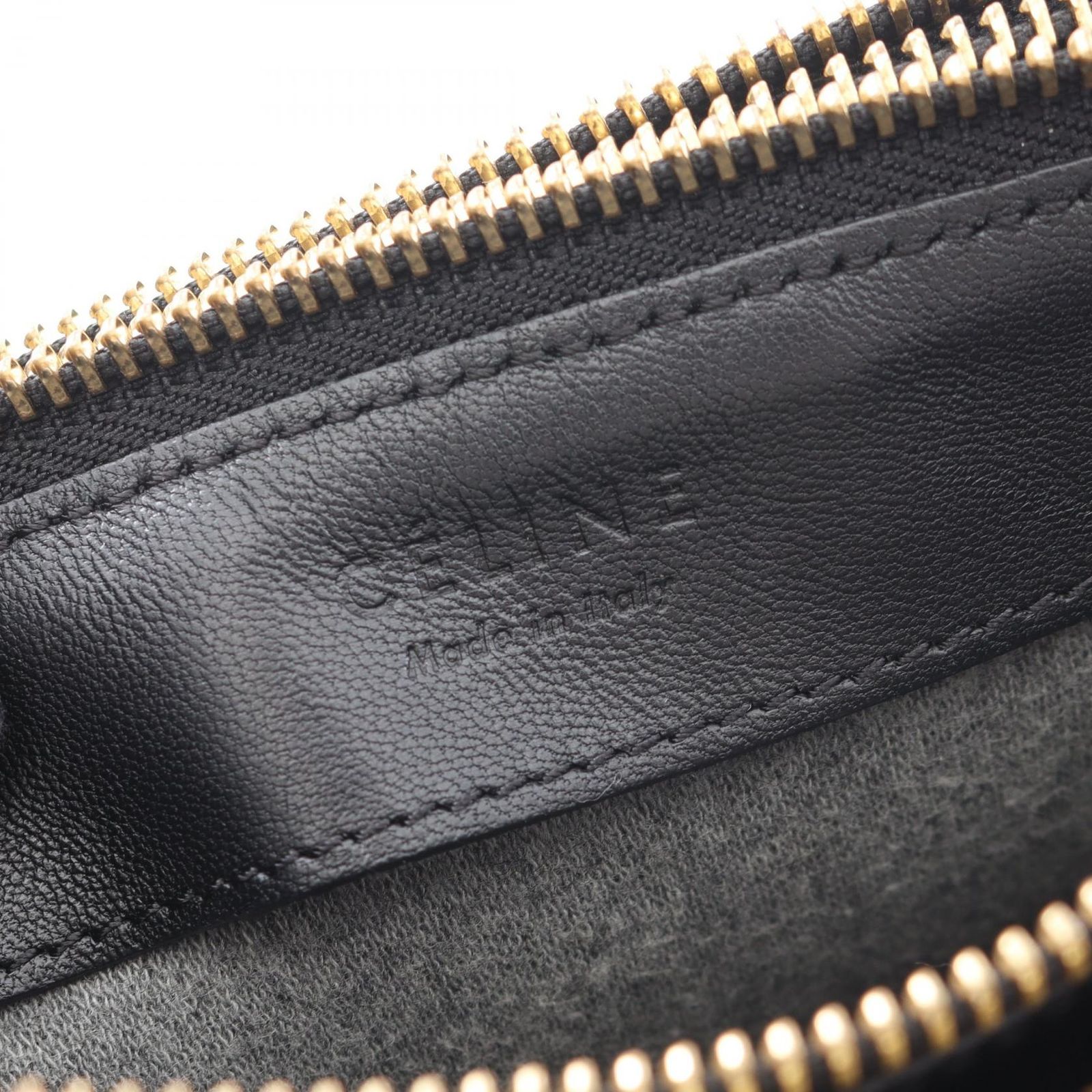 セリーヌ ラージ トリオ LARGE TRIO ショルダーバッグ レザー 黒 CELINE - セリーヌ CELINE TRIO LARGE トリオ ラージ ショルダーバッグ