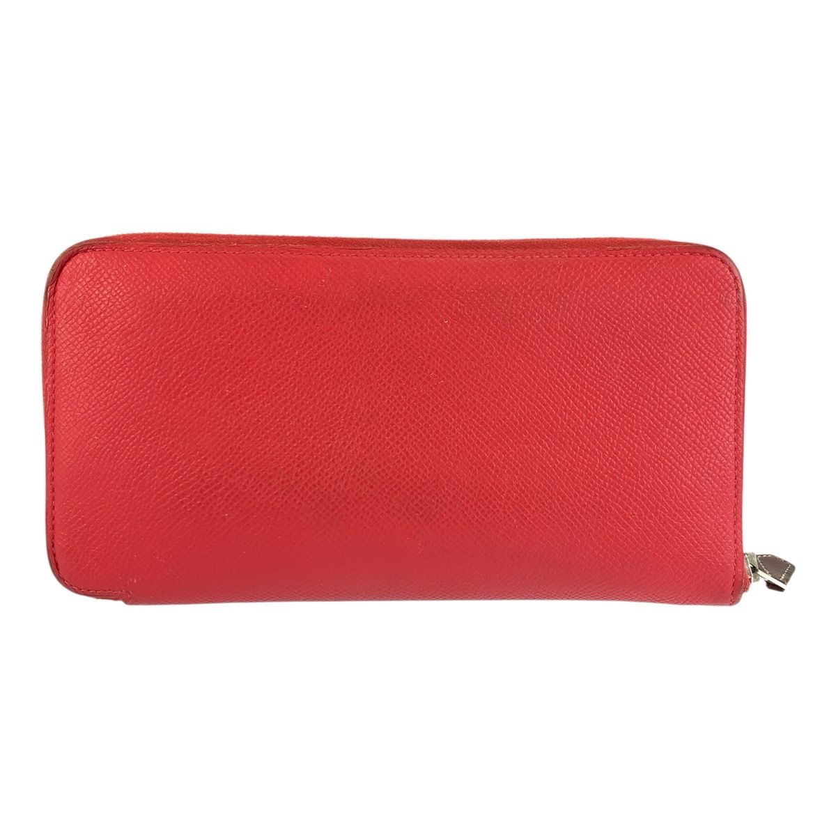 HERMES エルメス アザップロング シルクイン レッド シルバー金具