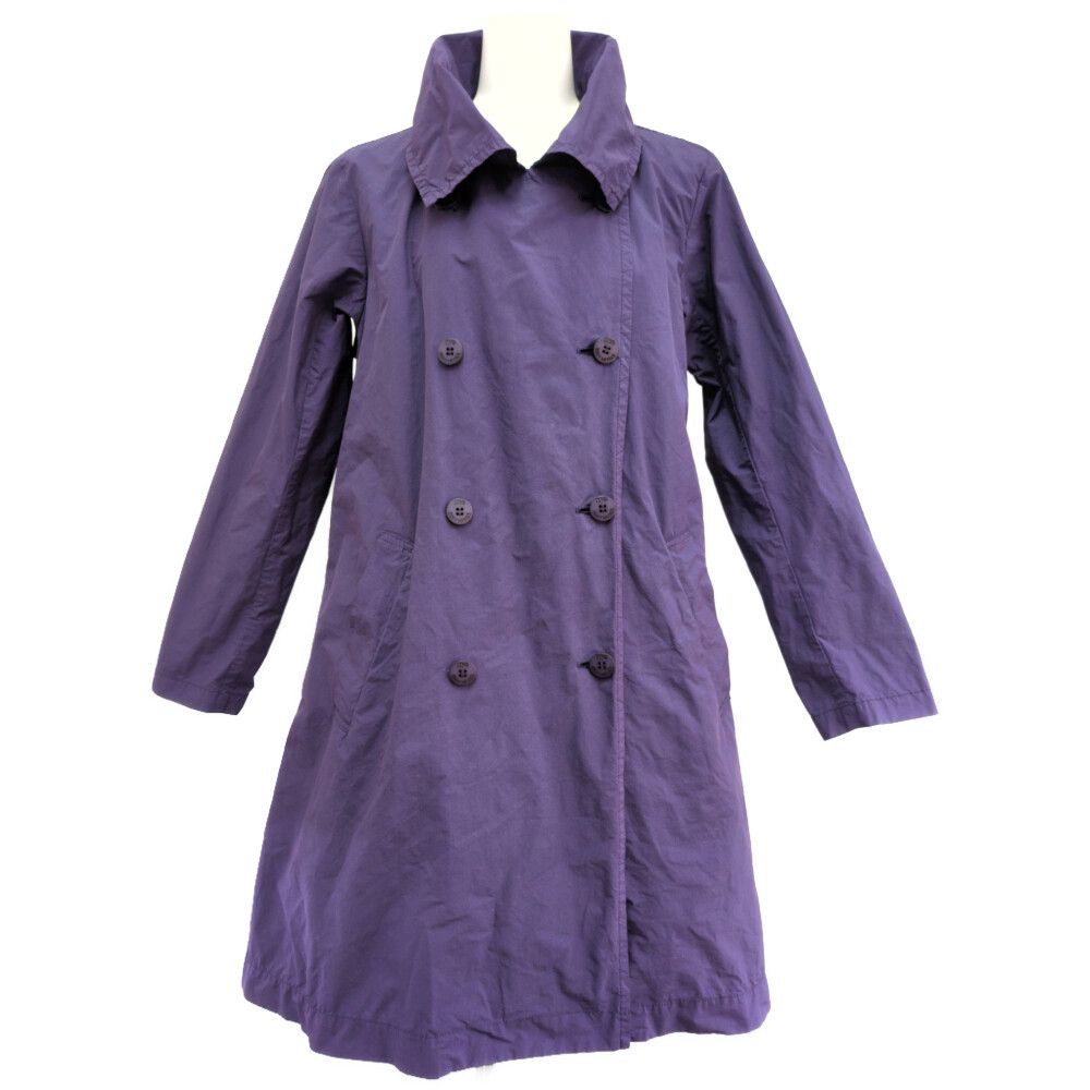 me ISSEY MIYAKE ミーイッセイミヤケ トレンチコート MI34FA541 パープル 【オールシーズン】【♀】【A】【レディース】★■614156【中古】