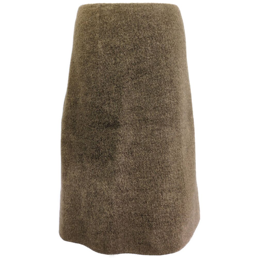 JIL SANDER ジルサンダー 2024 フェルトウール スカート J02MA0246 34 ブラウン 【秋冬】【♀】【S】【レディース】★■613952【中古】