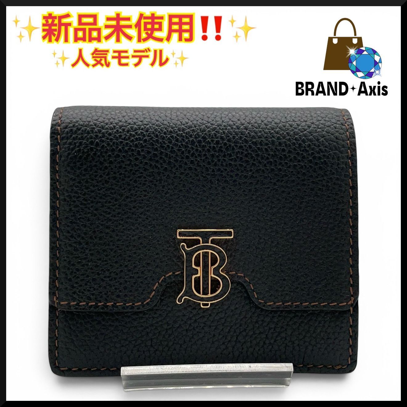 新品未使用】バーバリー BURBERRY 二つ折り財布 TBロゴ LS TB BIFOLD