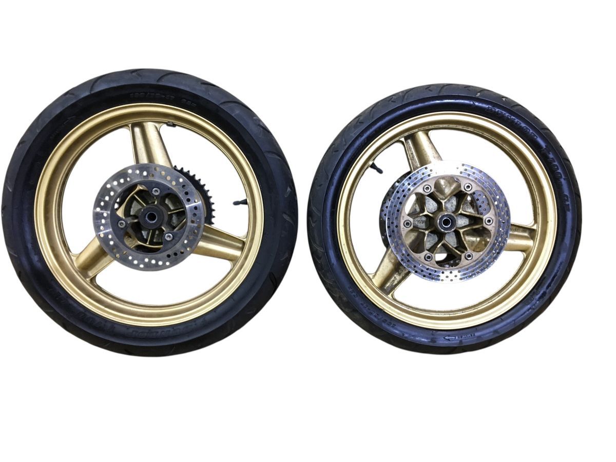 HONDA　CBR250R　MC17　ハリケーン　前後　ホイール　セット　レストア　組み換え　流用　Wディスク化　カスタムにも（中古）2833-Z4918
