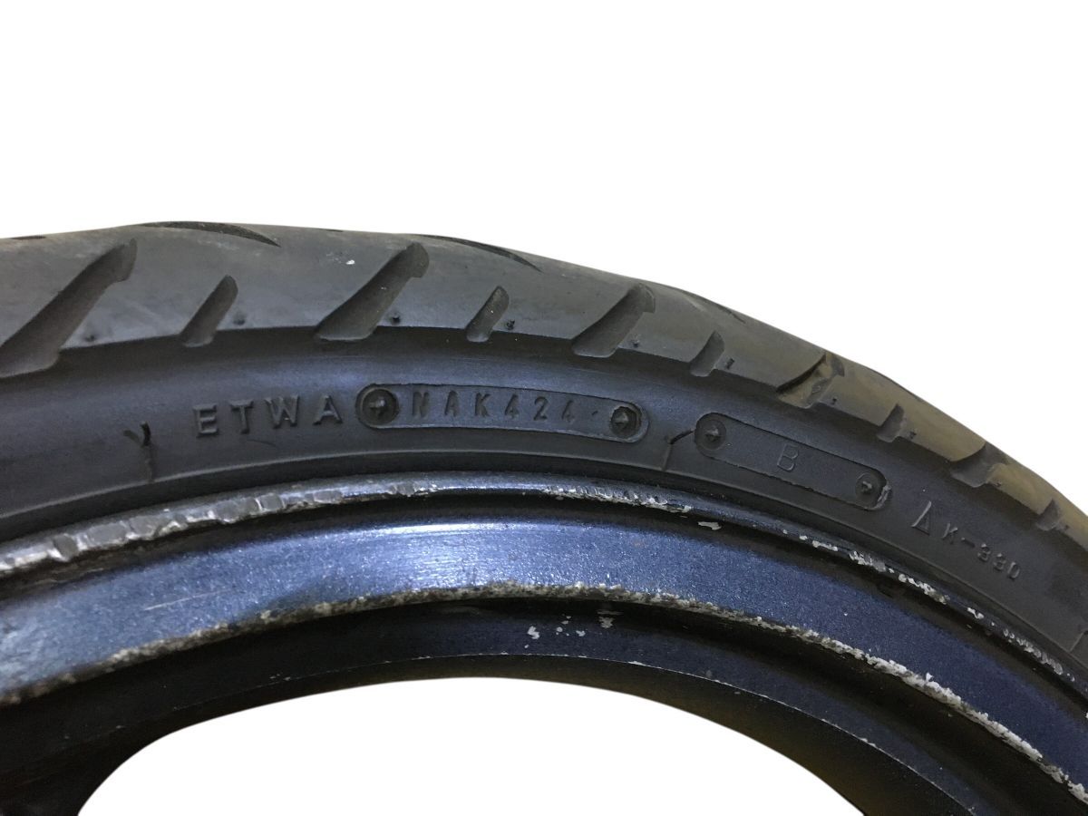バイク kawasaki ZX-4 ZX400G 前後 ホイール セット ディスク付