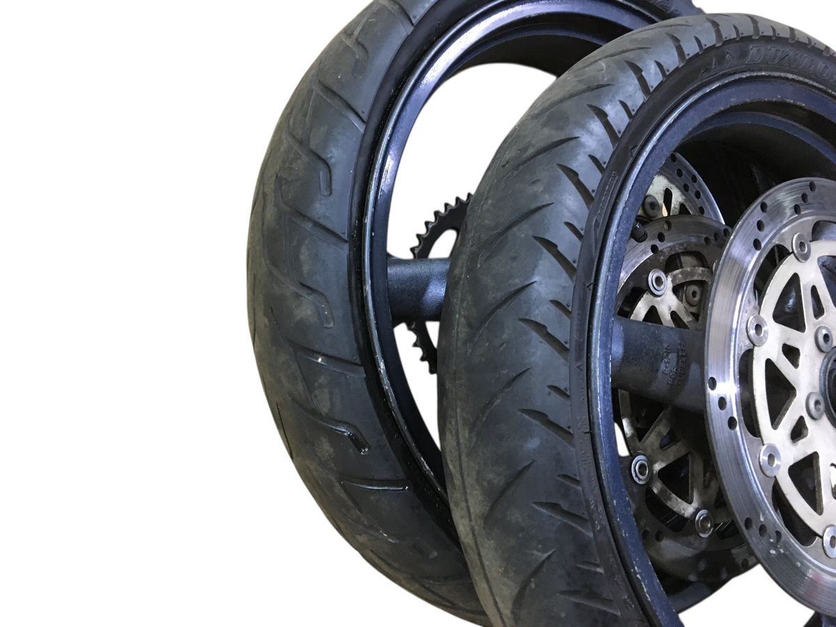 バイク kawasaki ZX-4 ZX400G 前後 ホイール セット ディスク付