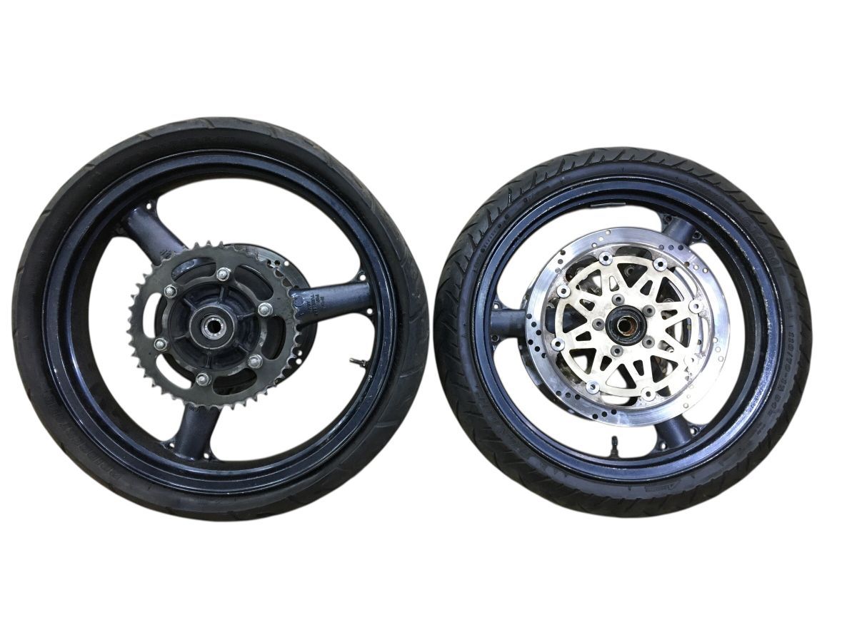 レコードまとめ売り kawasaki ZX-4 ZX400G 前後 ホイール セット ディスク付 レストア