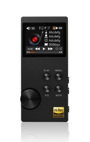 STAYER(ステイヤー) ポータブルMP3プレーヤー デジタルオーディオプレーヤー 音楽プレーヤー Hi-Res ハイレゾ対応 DSD128対応 内蔵メモリ64GB 小型 軽量 ブラック★m c9422a54