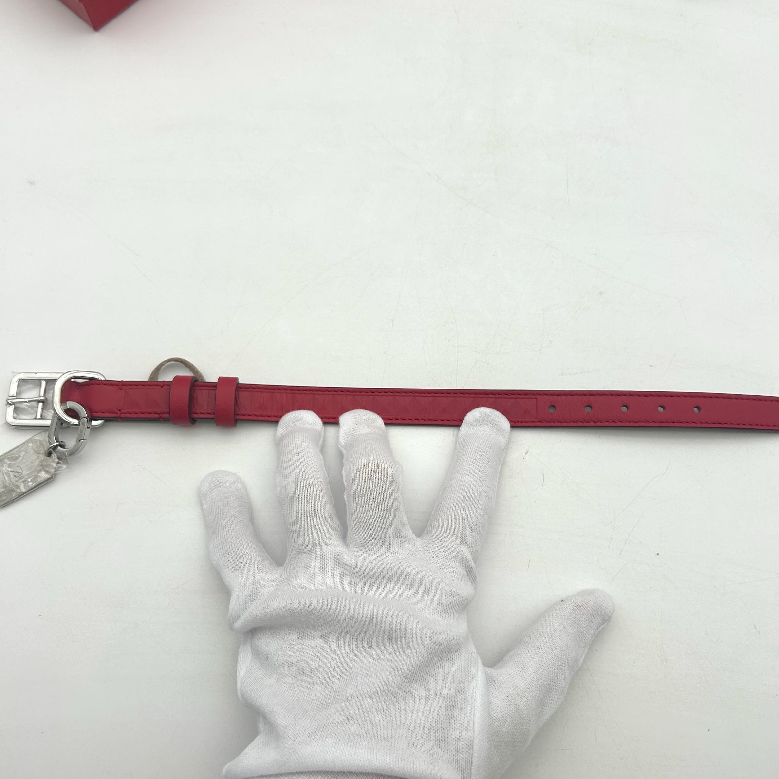 未使用に近い】バカラ ルクソール レッドアリュール リード レザー S