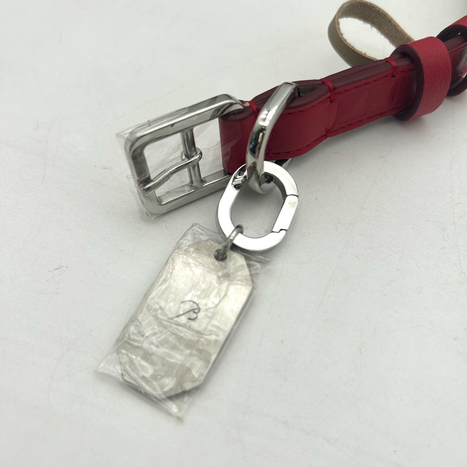未使用に近い】バカラ ルクソール レッドアリュール リード レザー S