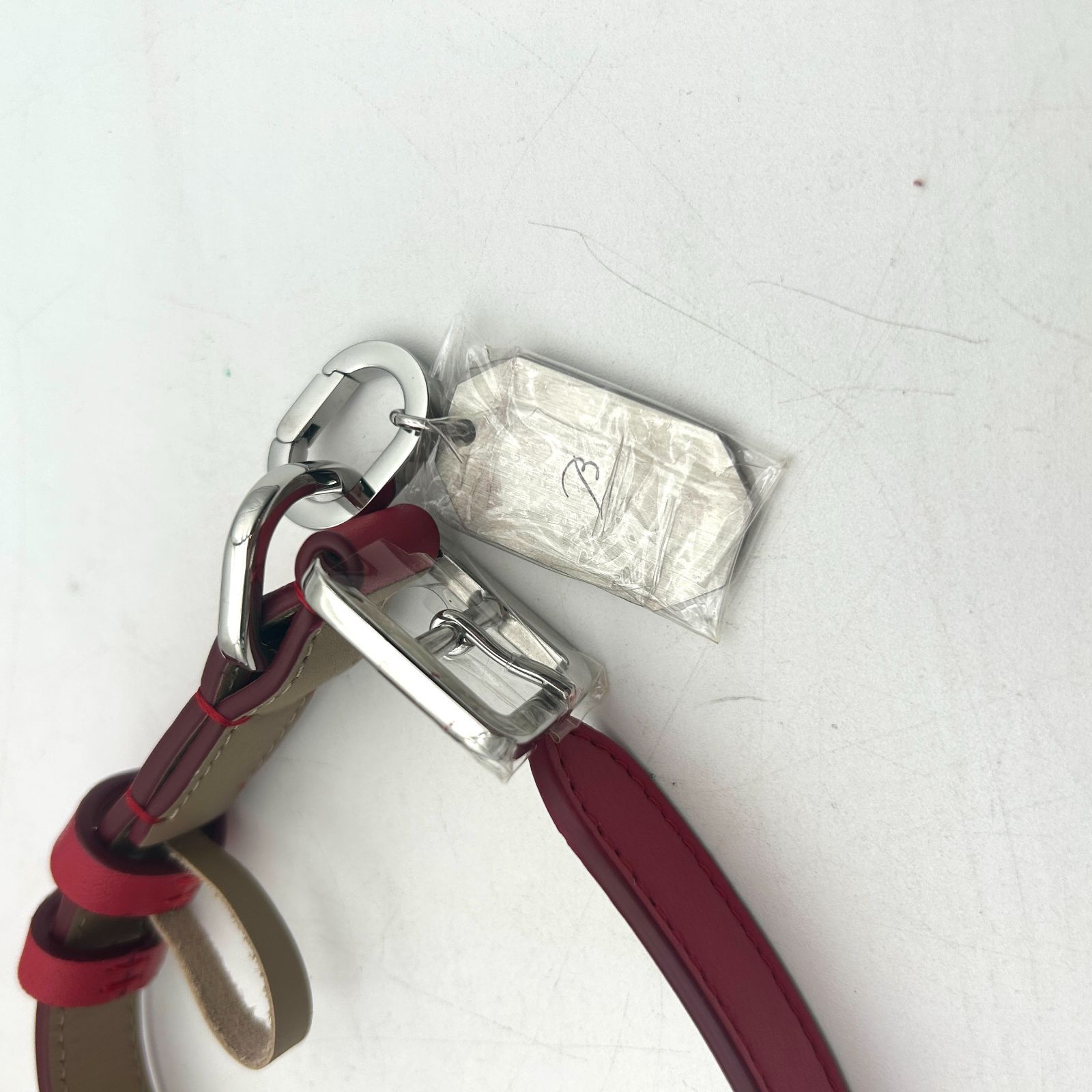 未使用に近い】バカラ ルクソール レッドアリュール リード レザー S