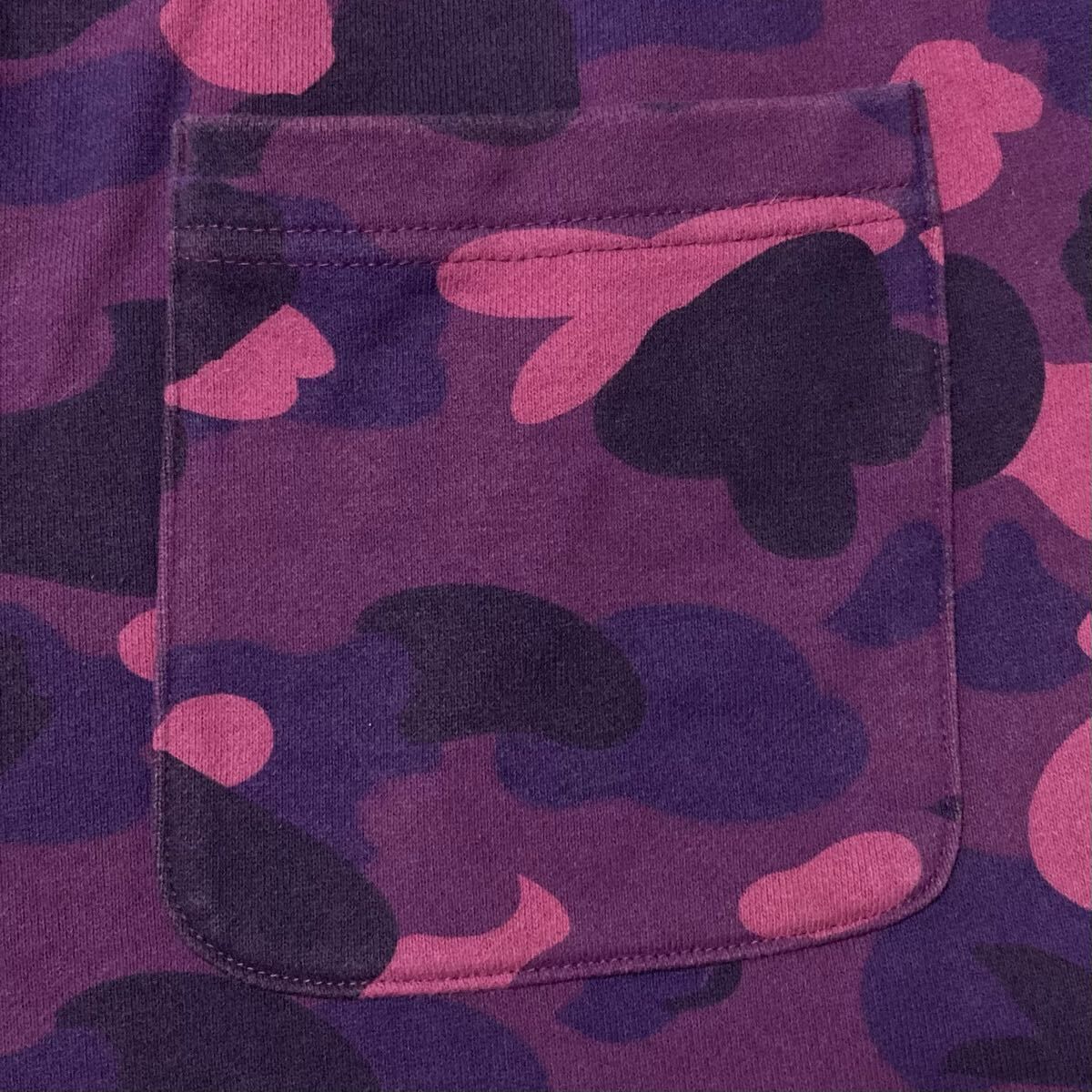 Purple Camo スウェットパンツ Lサイズ a bathing ape BAPE CAMO sweat 