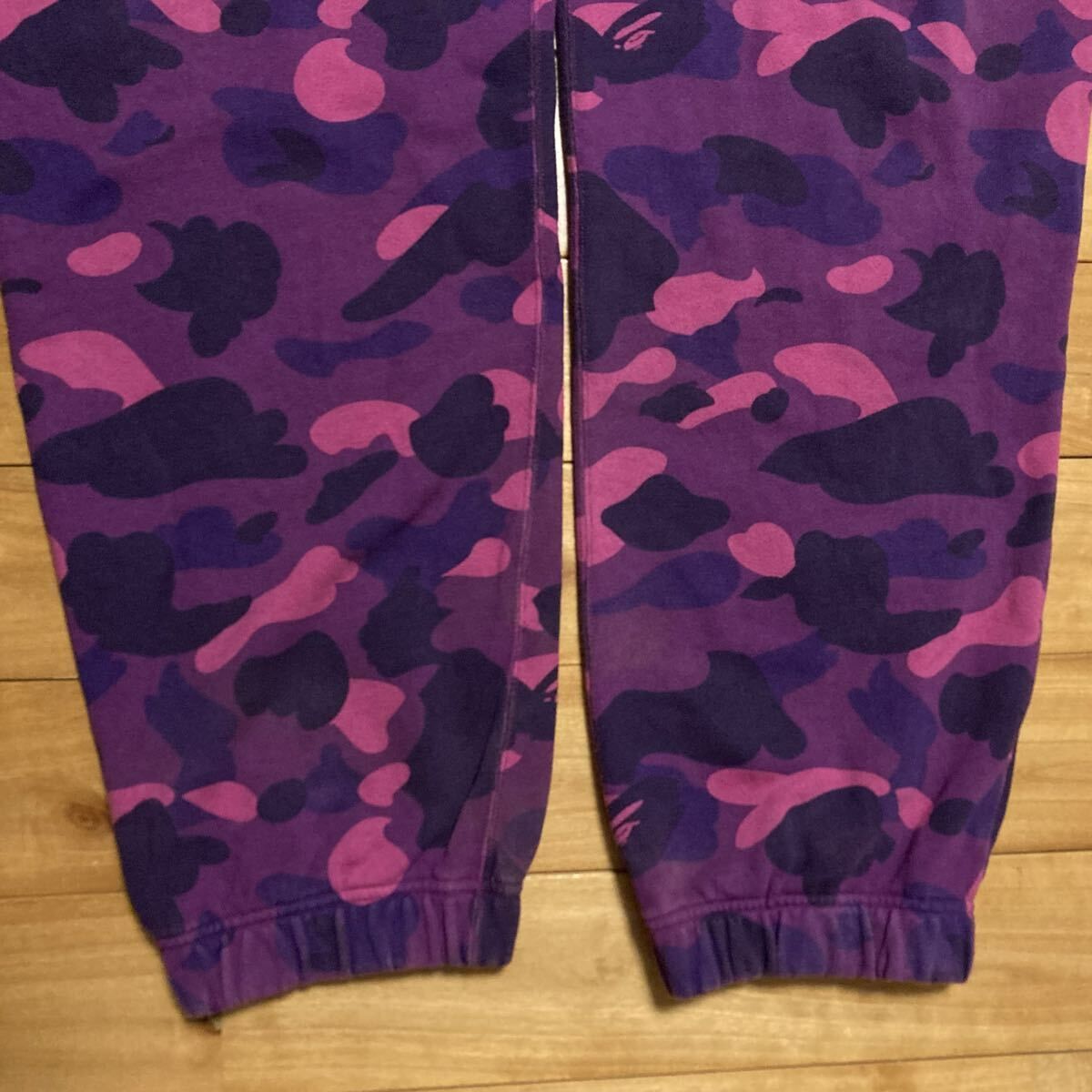 Purple Camo スウェットパンツ Lサイズ a bathing ape BAPE CAMO sweat 