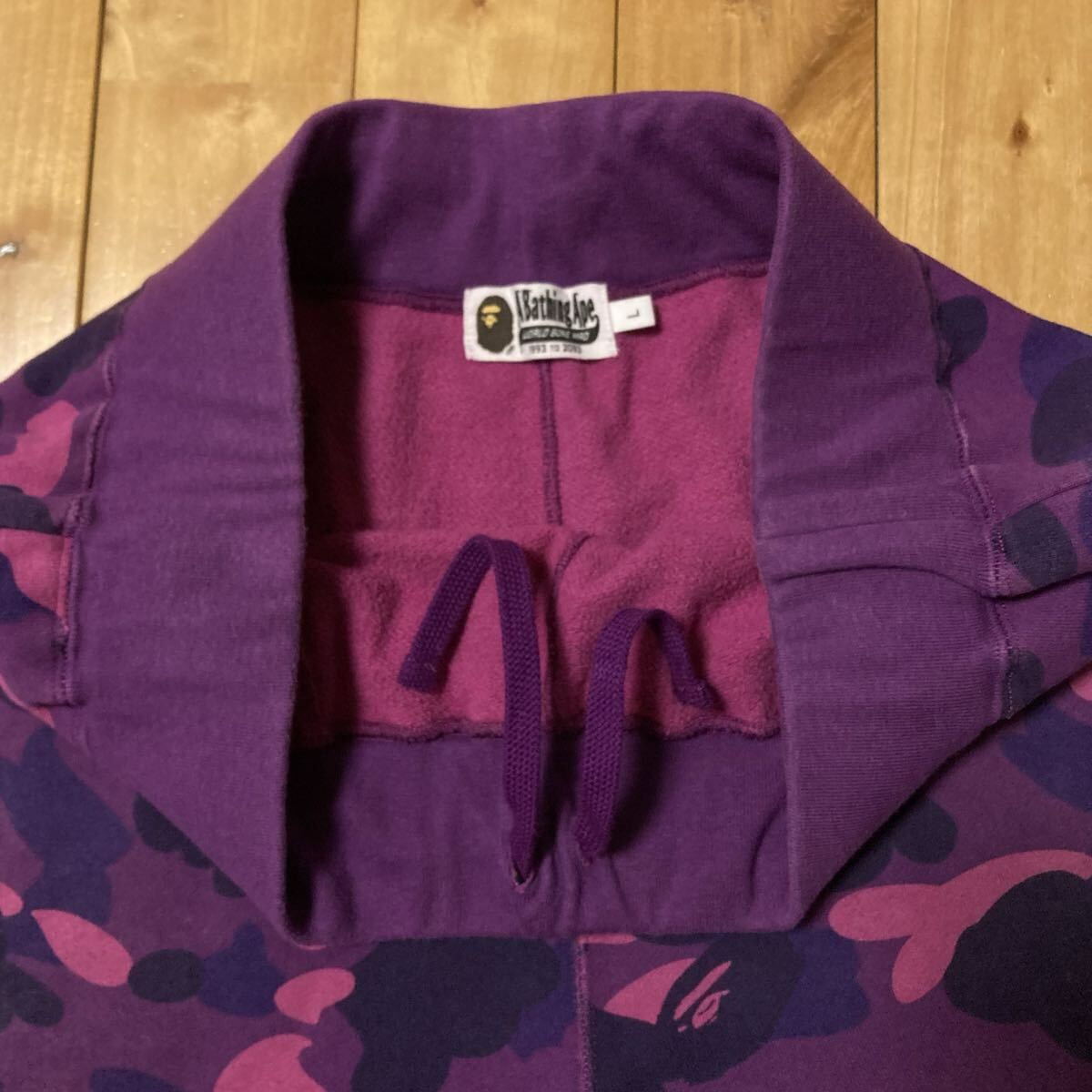 Purple Camo スウェットパンツ Lサイズ a bathing ape BAPE CAMO sweat 