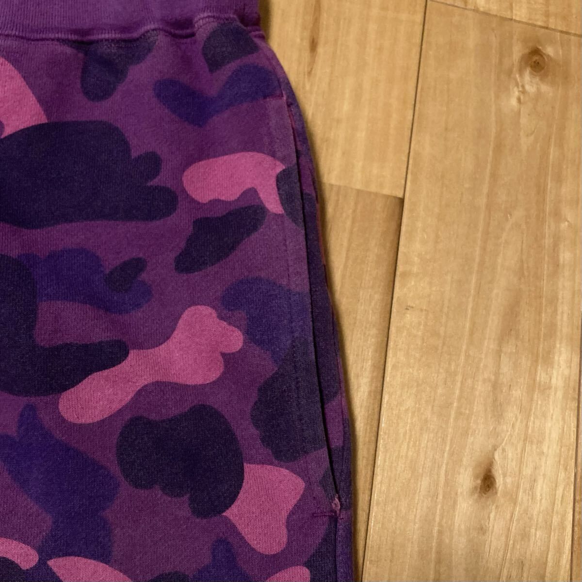 Purple Camo スウェットパンツ Lサイズ a bathing ape BAPE CAMO sweat 