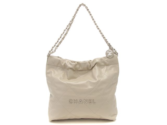 CHANEL　シャネル　AS3260　ショルダーバッグ　カーフ　グレー　レディース　2147100513189【中古】【430】 284,823円