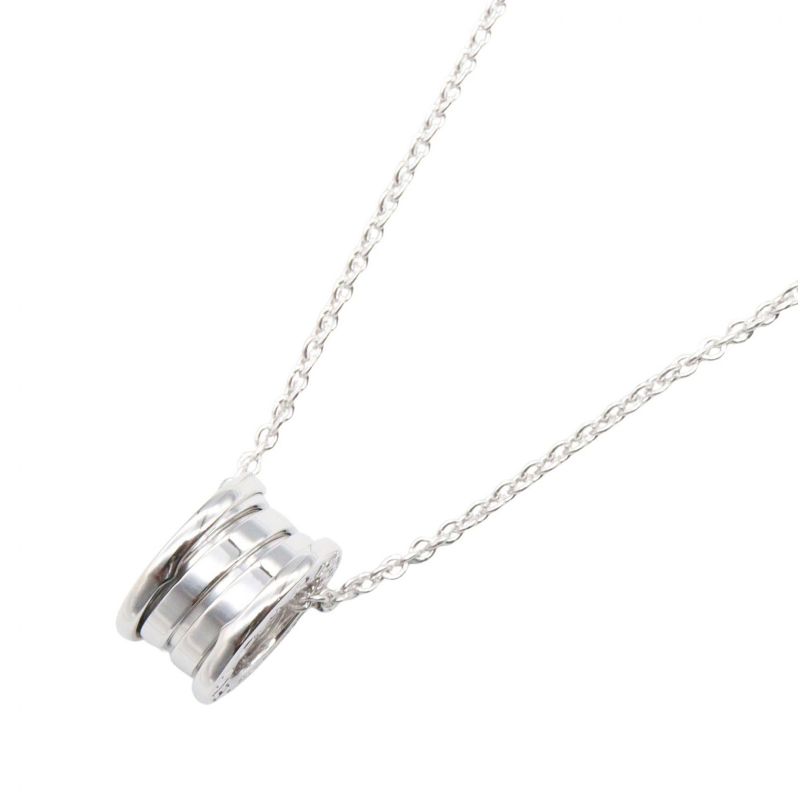 ブルガリ BVLGARI ネックレス B-zero1 ビーゼロワン ネックレス 首回40.5㎝ K18WG（ホワイトゴールド） B-zero1 ネックレス レディース Used A