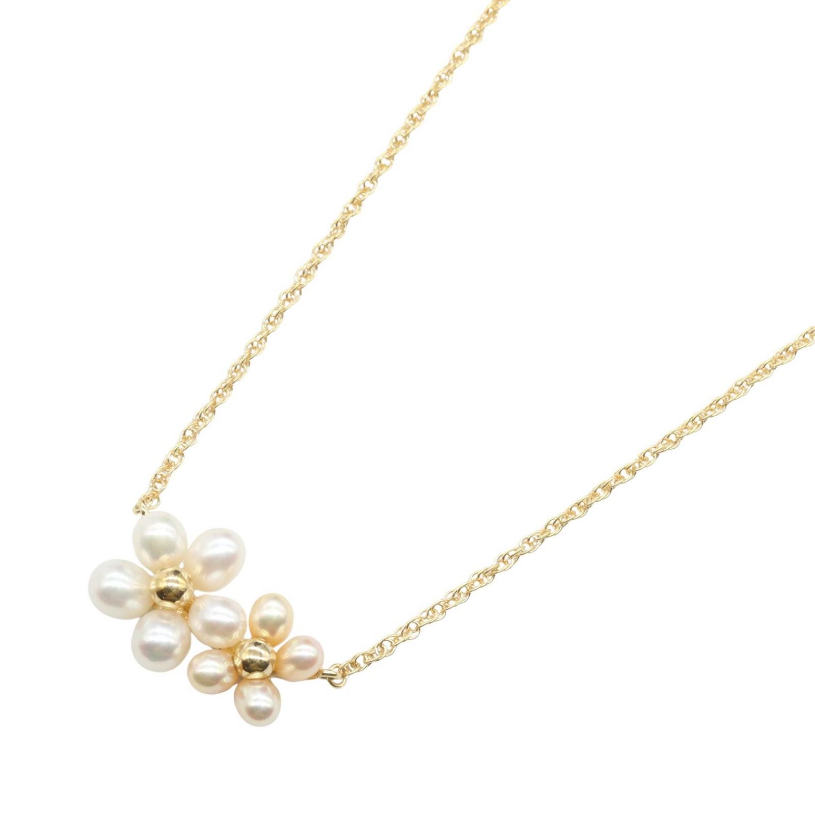 タサキ TASAKI ネックレス パール ネックレス 首回38.5/42㎝ K18（イエローゴールド） パール ネックレス レディース Used A