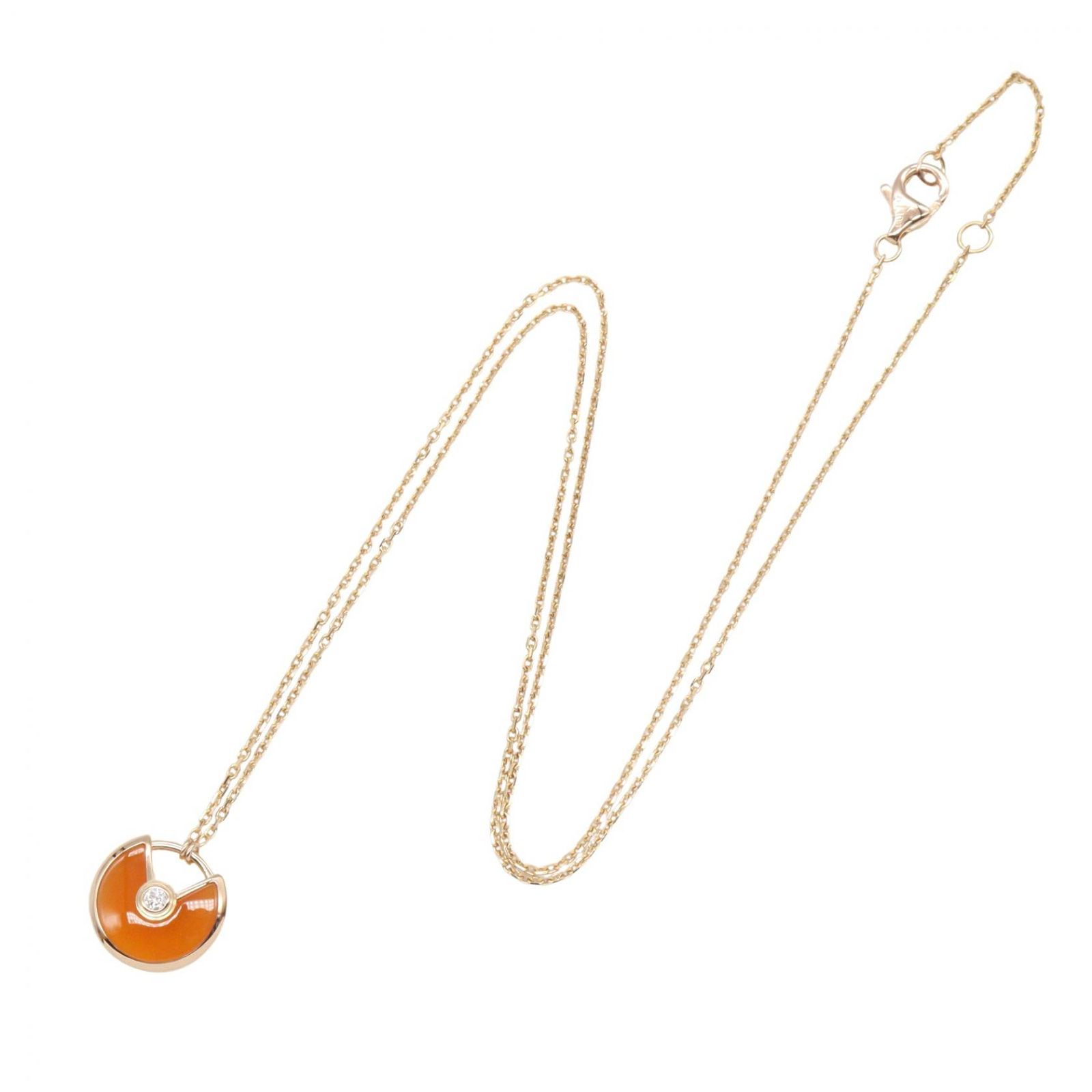 カルティエ CARTIER ネックレス アミュレット カーネリアン ネックレス 