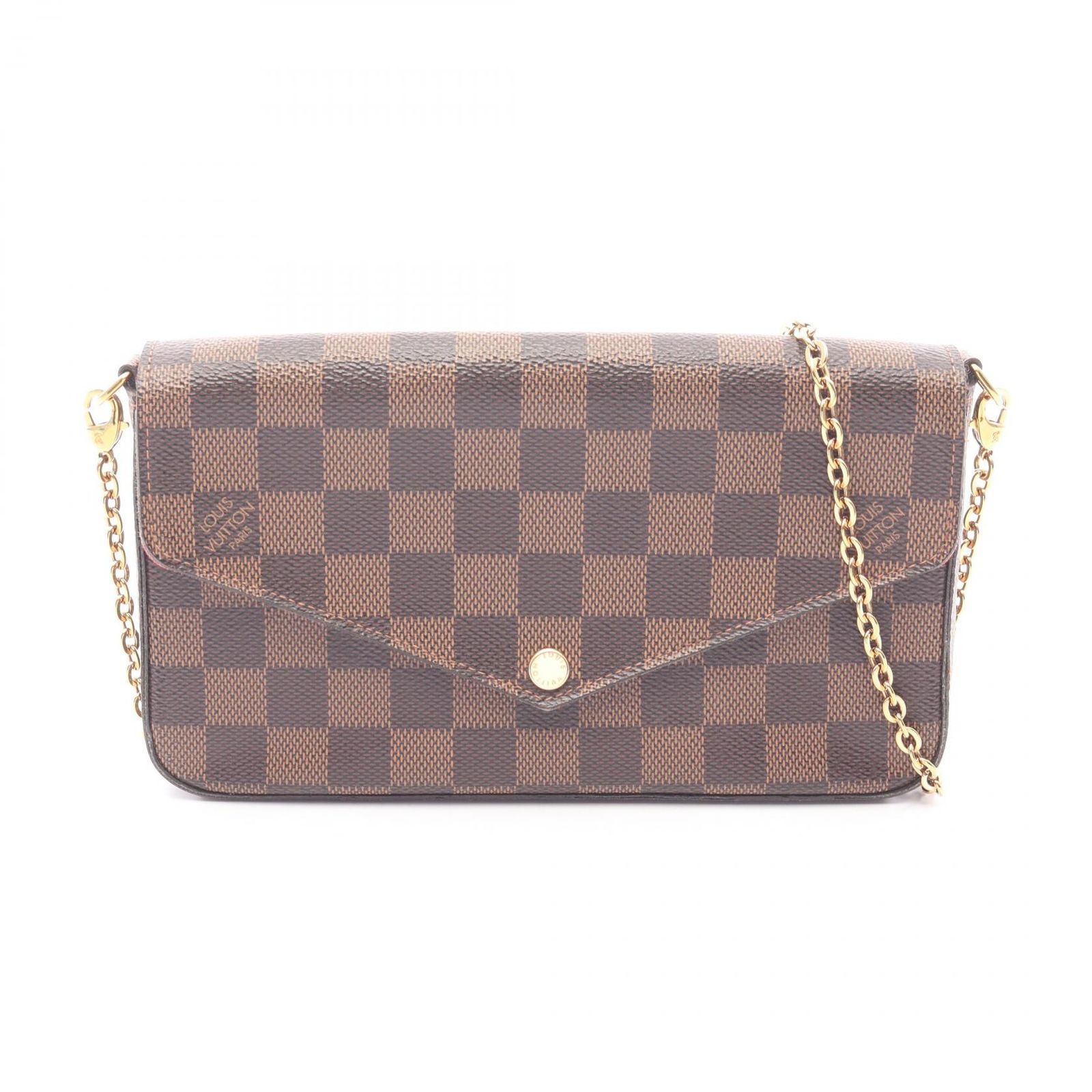 ルイ・ヴィトン LOUIS VUITTON ショルダーバッグ ポシェット フェリシー ダミエエベヌ N63032 PVCコーティングキャンバス ポシェット・フェリシー レディース Used B