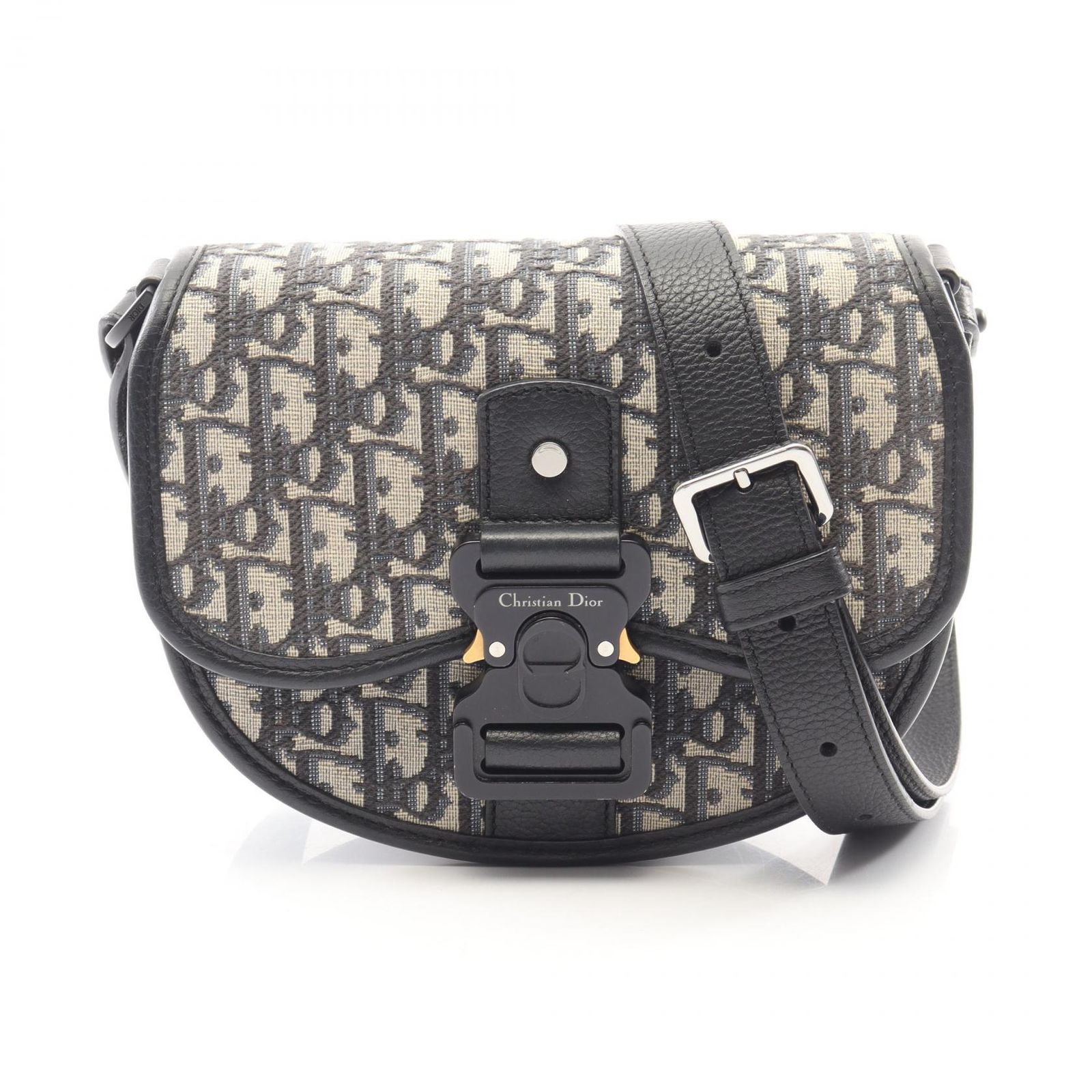 ディオール Dior ショルダーバッグ GALLOP ギャロップ ミニ オブリーク ベージュ/ネイビー キャンバス レザー オブリーク ギャロップ ミニ ショルダーバッグ レディース