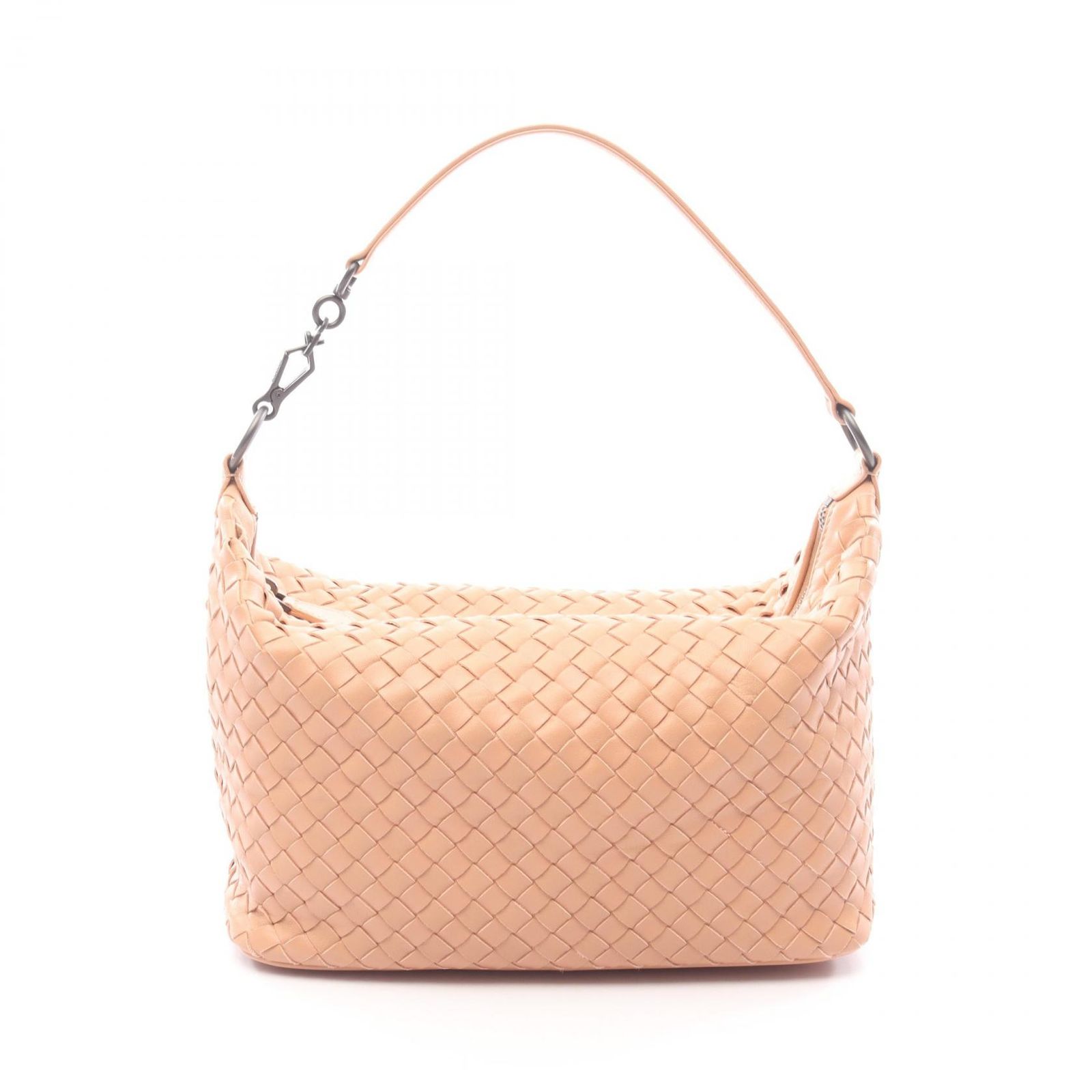 ボッテガヴェネタ BOTTEGA VENETA ハンドバッグ イントレチャート ベージュピンク レザー イントレチャート ワンショルダー レディース Used A