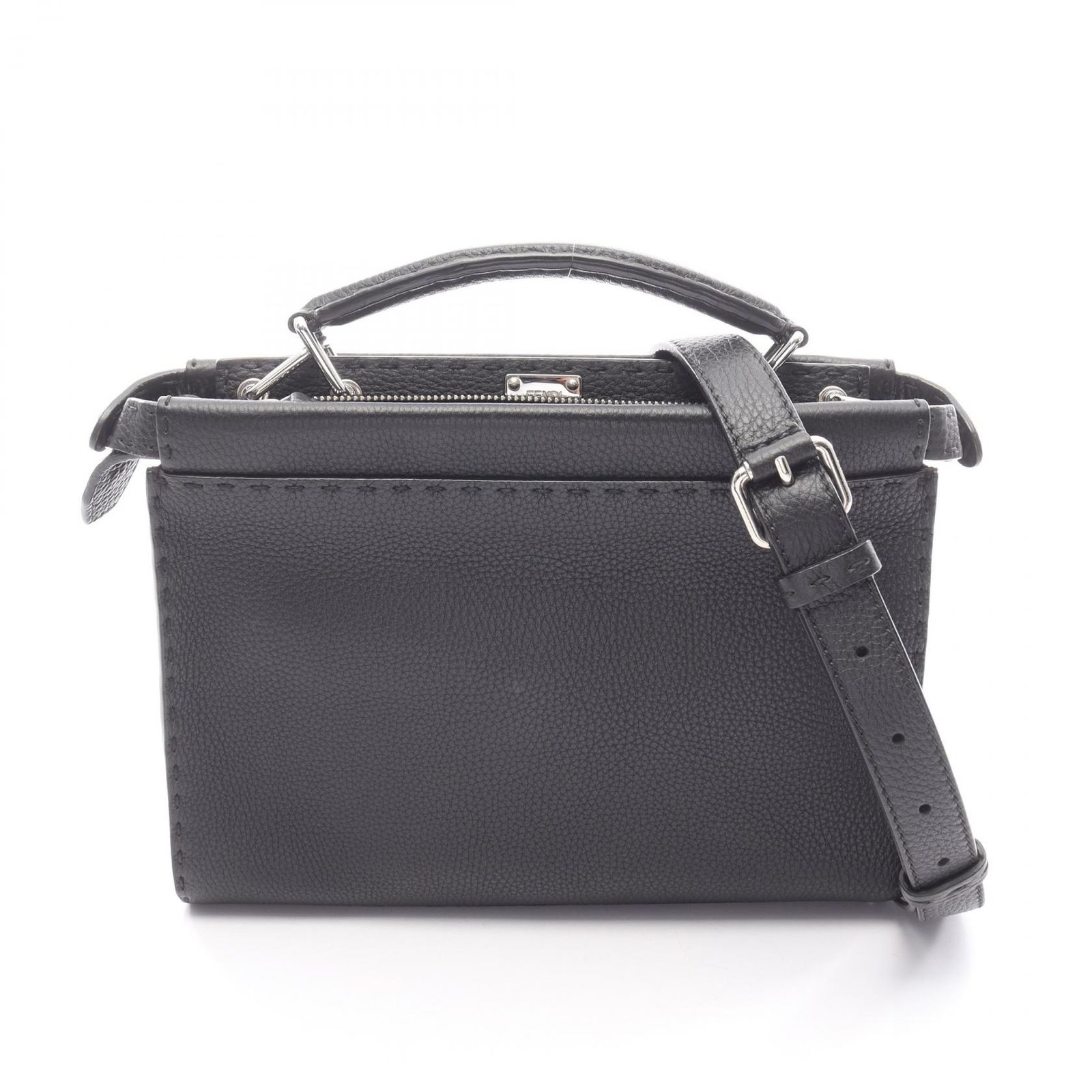 フェンディ FENDI ビジネスバッグ セレリア ピーカブー フィットミニ 2WAY ブラック レザー セレリア ピーカブー フィットミニ メンズ Used A