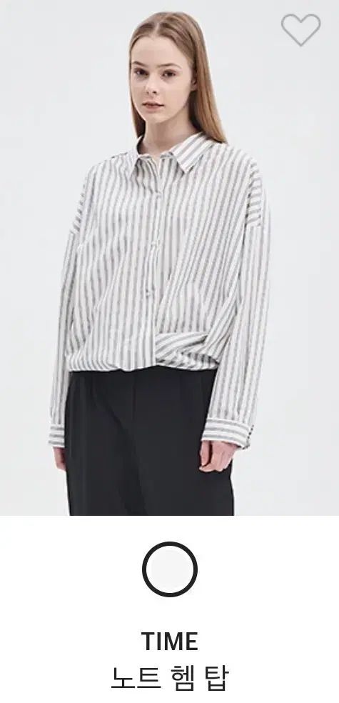 新品) タイム (TIME) ストライプ シャツ