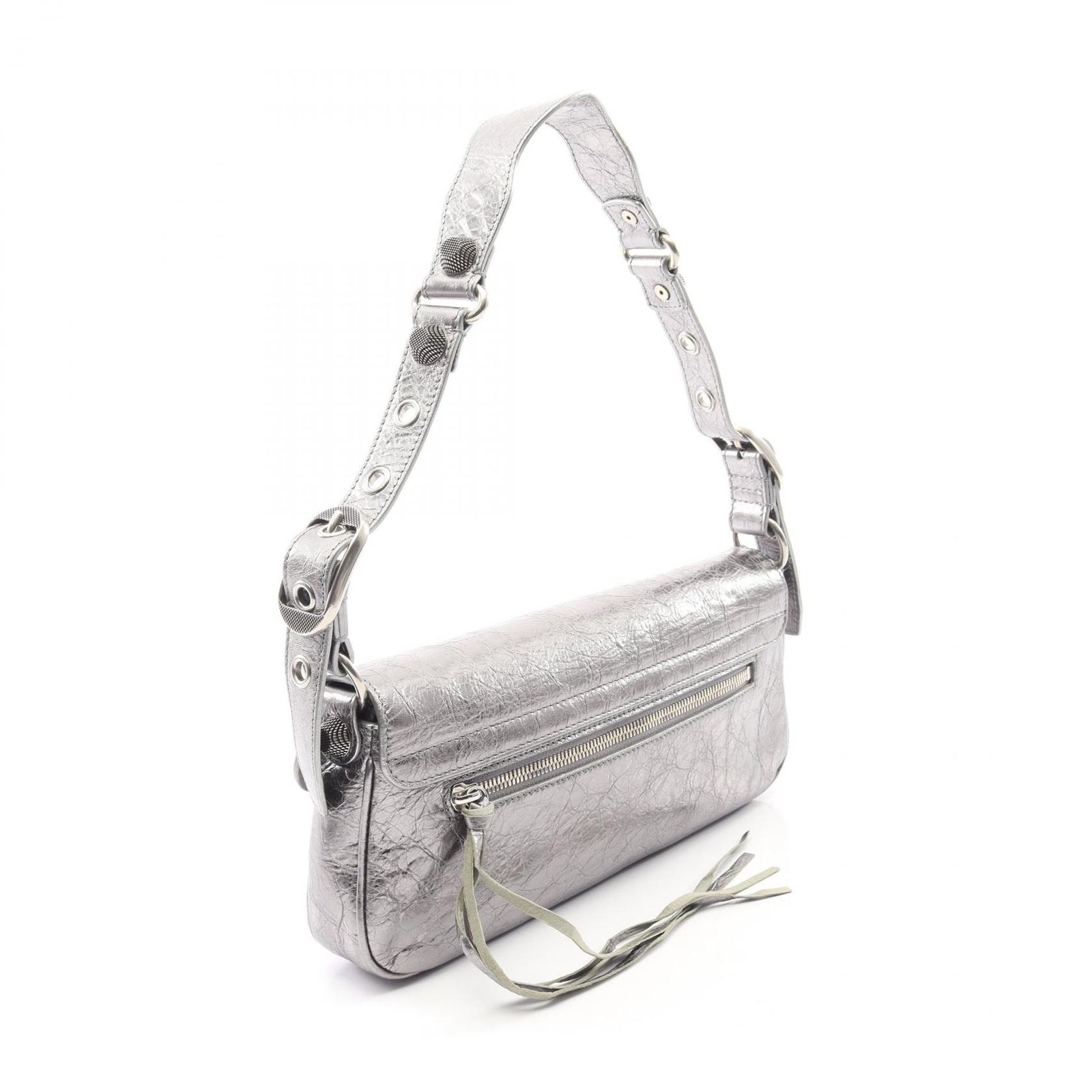 バレンシアガ BALENCIAGA ショルダーバッグ ル カゴール S シルバー 