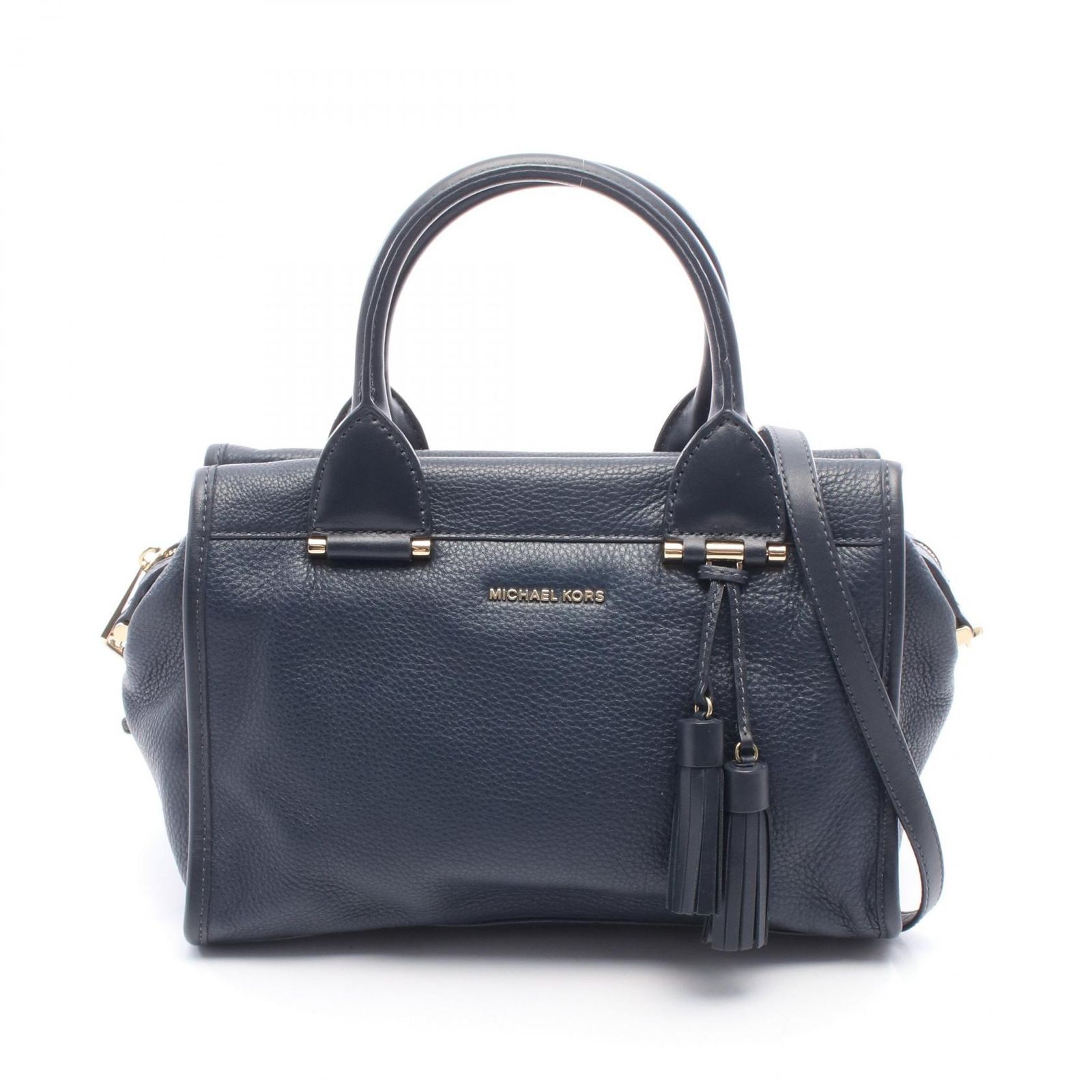 マイケルコース Michael Kors ハンドバッグ 2WAY ネイビー レザー 2wayハンドバッグ レディース Used A