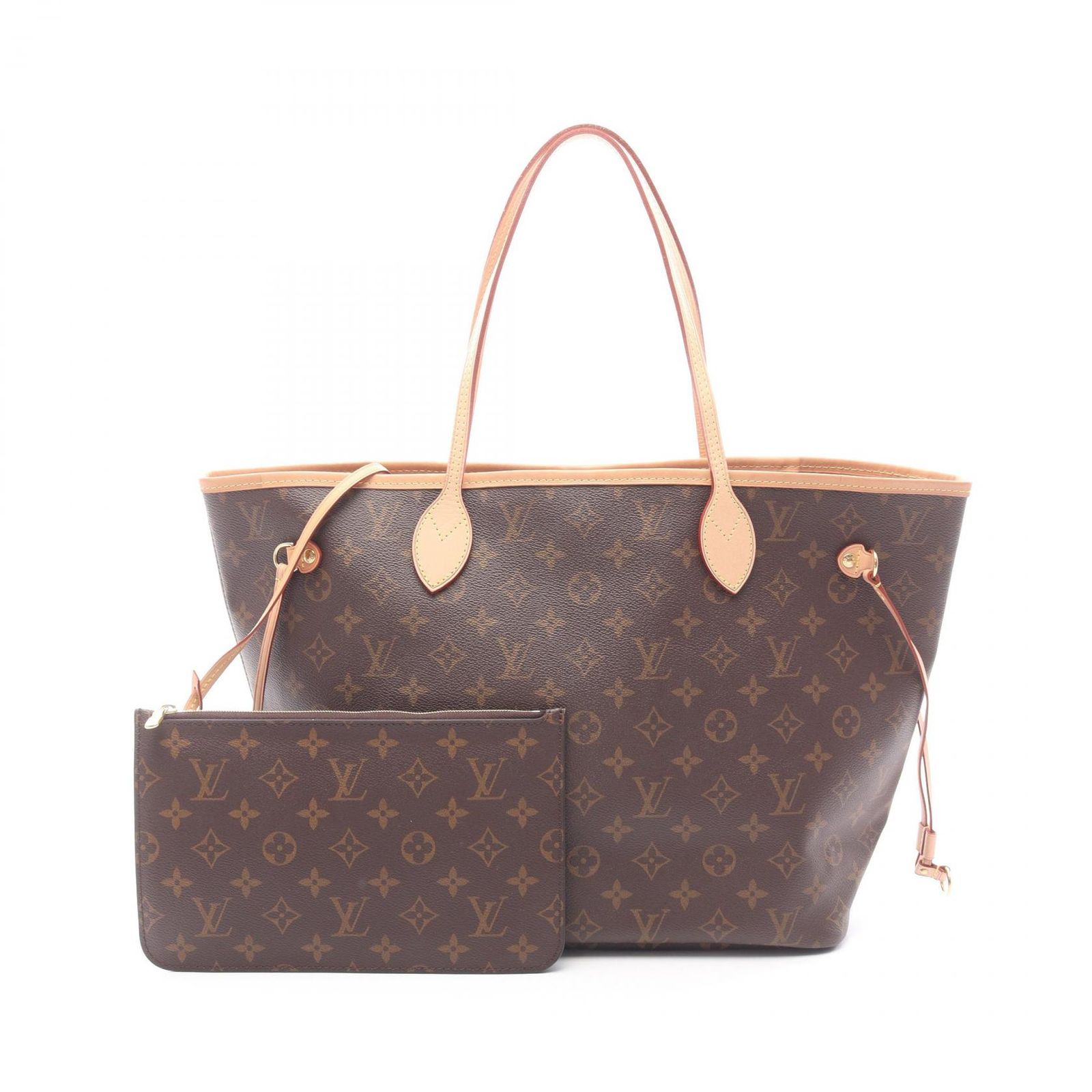 ルイ・ヴィトン LOUIS VUITTON トートバッグ ネヴァーフルMM モノグラム M40995 PVCコーティングキャンバス レザー ネヴァーフルMM レディース Used A