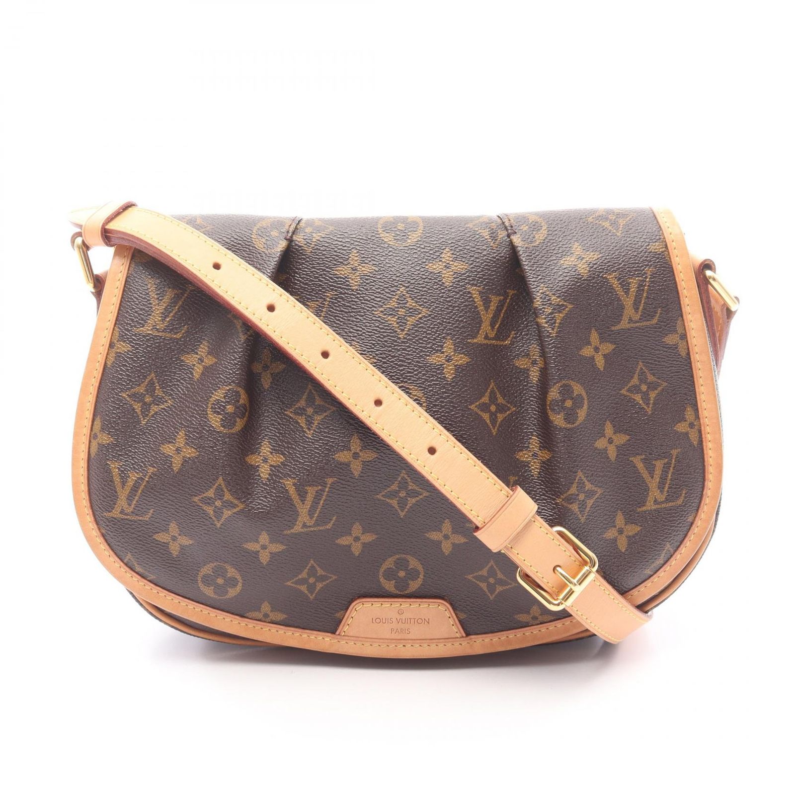 ルイ・ヴィトン LOUIS VUITTON ショルダーバッグ メニルモンタンPM モノグラム M40474 PVCコーティングキャンバス レザー メニルモンタンPM レディース Used A
