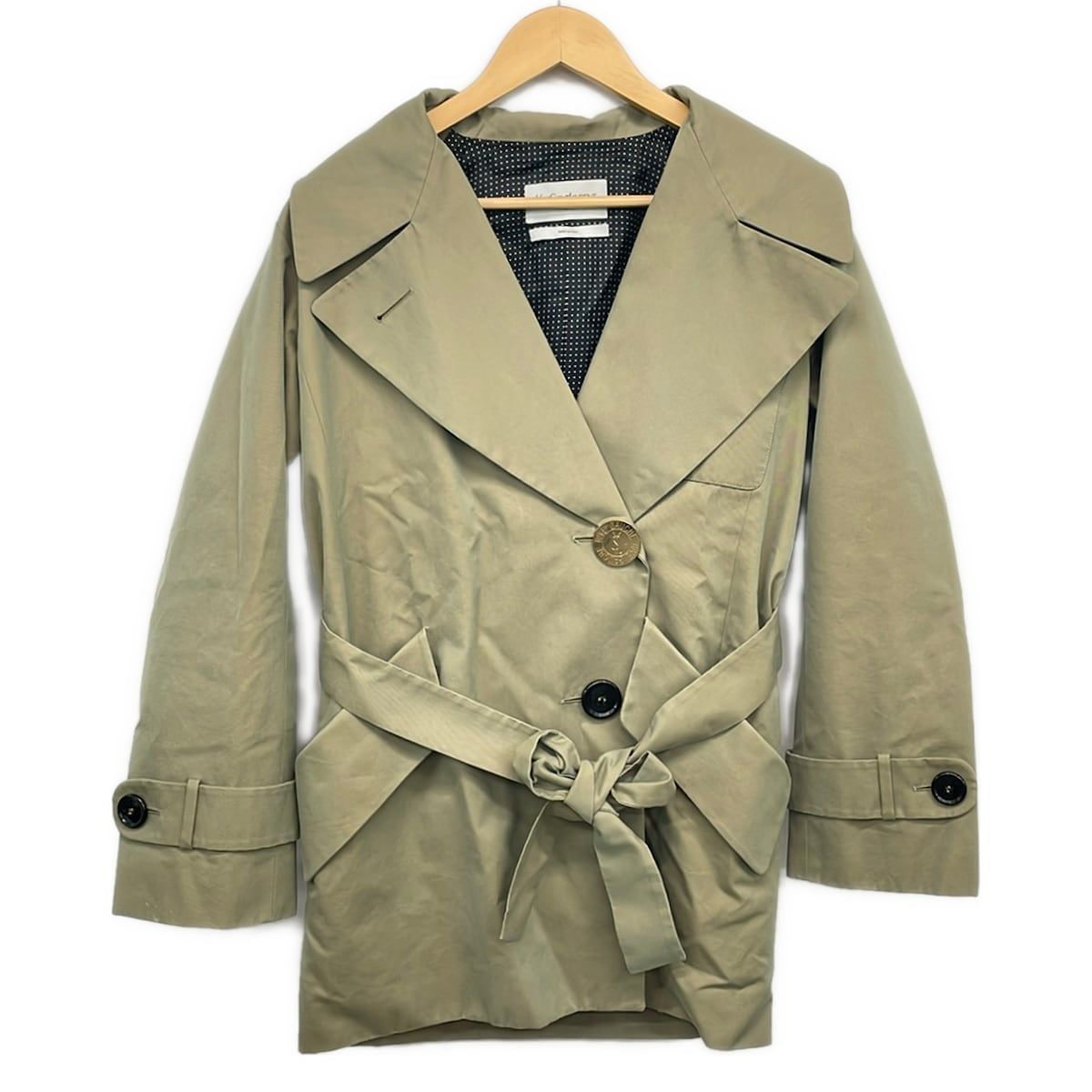 YvesSaintLaurent rivegauche (YSL)(イヴサンローランリヴゴーシュ) コート サイズF34 レディース - カーキ 長袖/春/秋