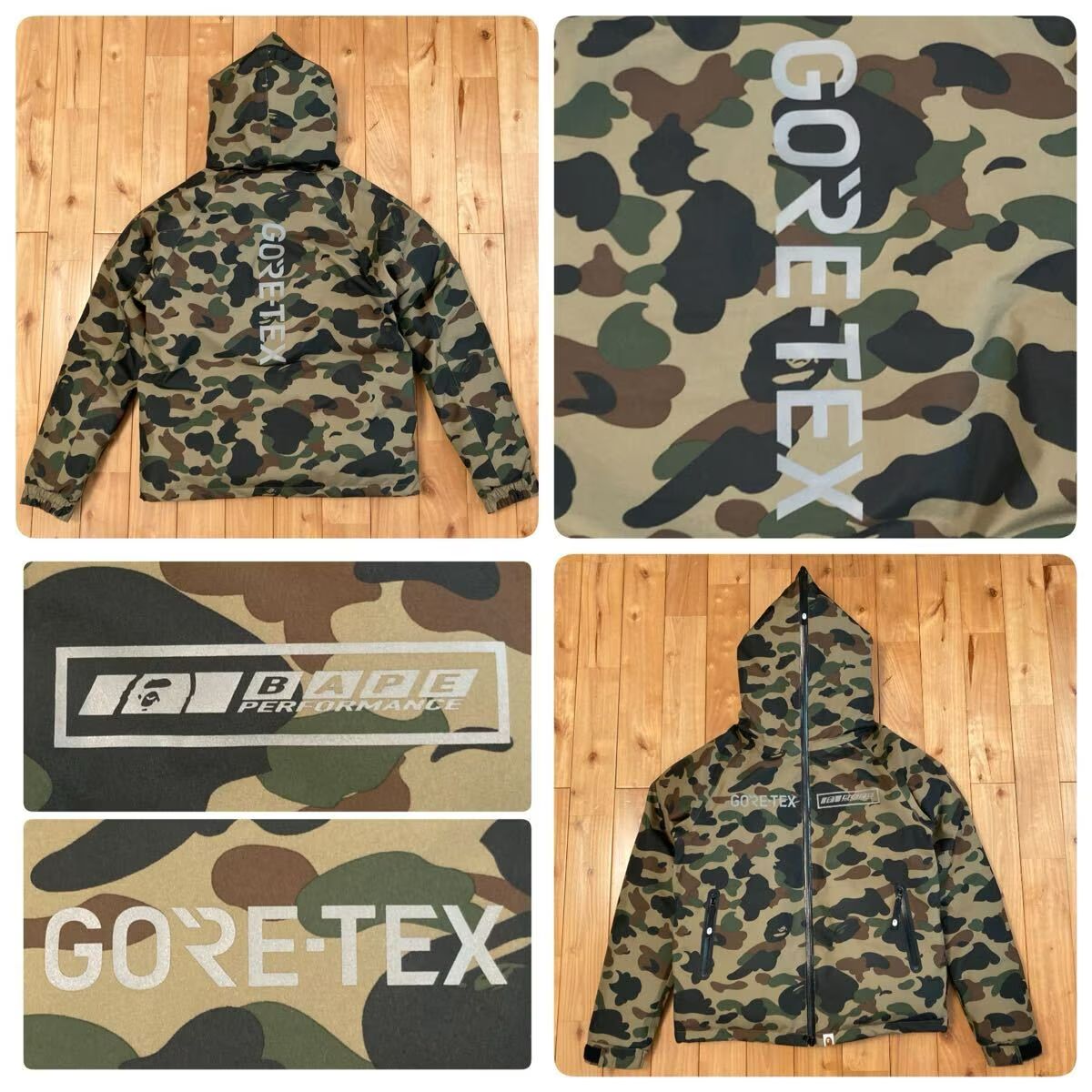 GORE TEX × BAPE CAMO ダウンジャケット Sサイズ Hoodie Down Jacket a 