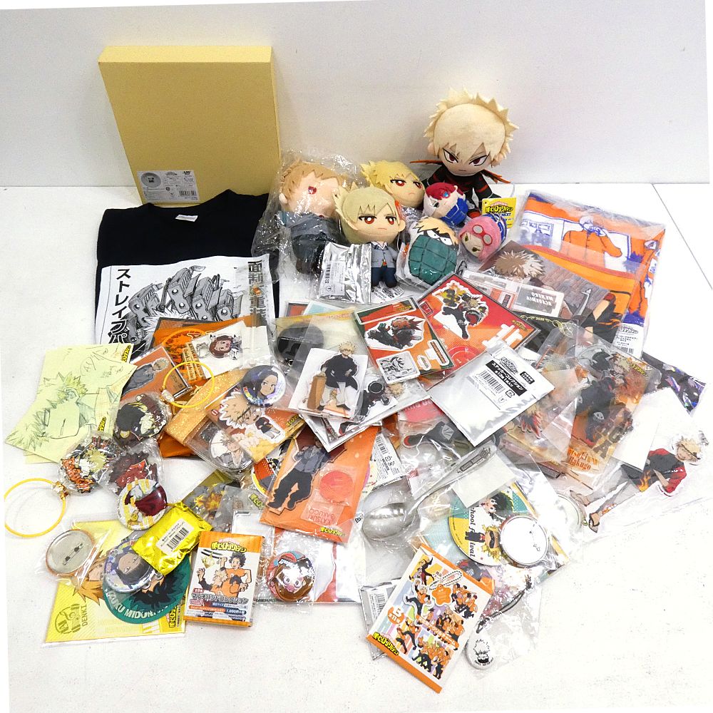 【小牧店】未検品　僕のヒーローアカデミア　アクスタ　ぬいぐるみ　などグッズ　まとめ売り　セット売り 【I741-5285】