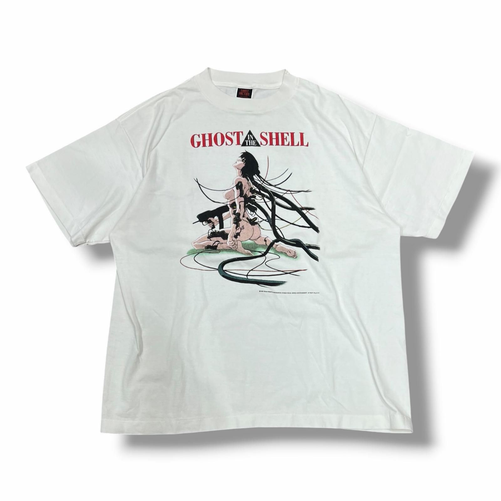 参考上代35200円 SAINT MICHAEL 24AW GS_SS TEE 攻殻機動隊 GHOST IN THE SHELL 半袖Tシャツ セントマイケル SM-YS1-0000-C32 ホワイト L （15440M）