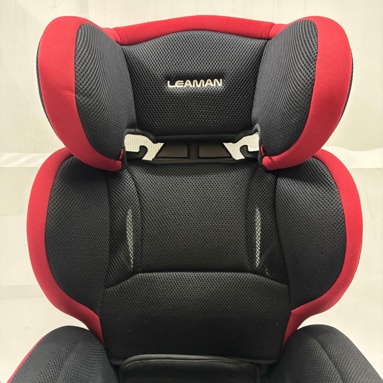 送料無料h14377 LEAMAN リーマン ハイバックジュニアシート レッド チャイルドシート カー用品 ベビー用品